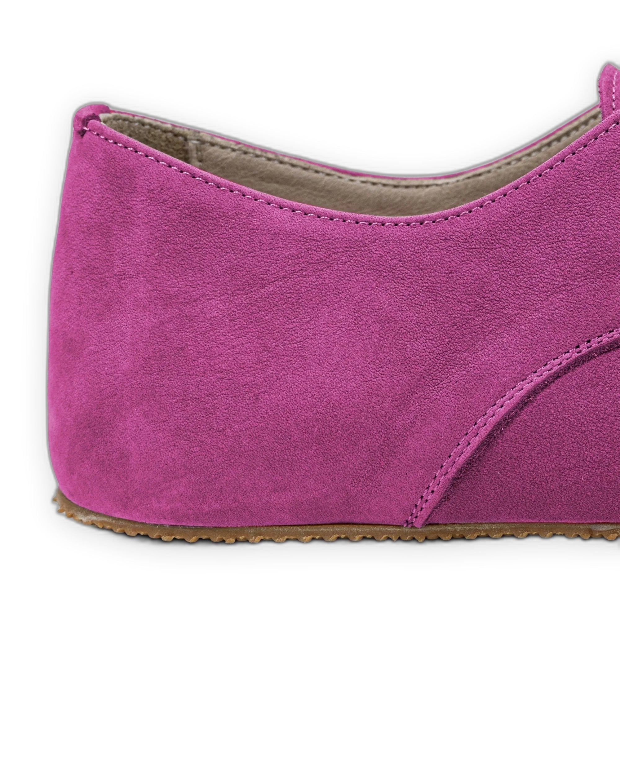 Top view Pink Nubuck Oxford Shoes - Handcrafted Calf Leather | Bespoky