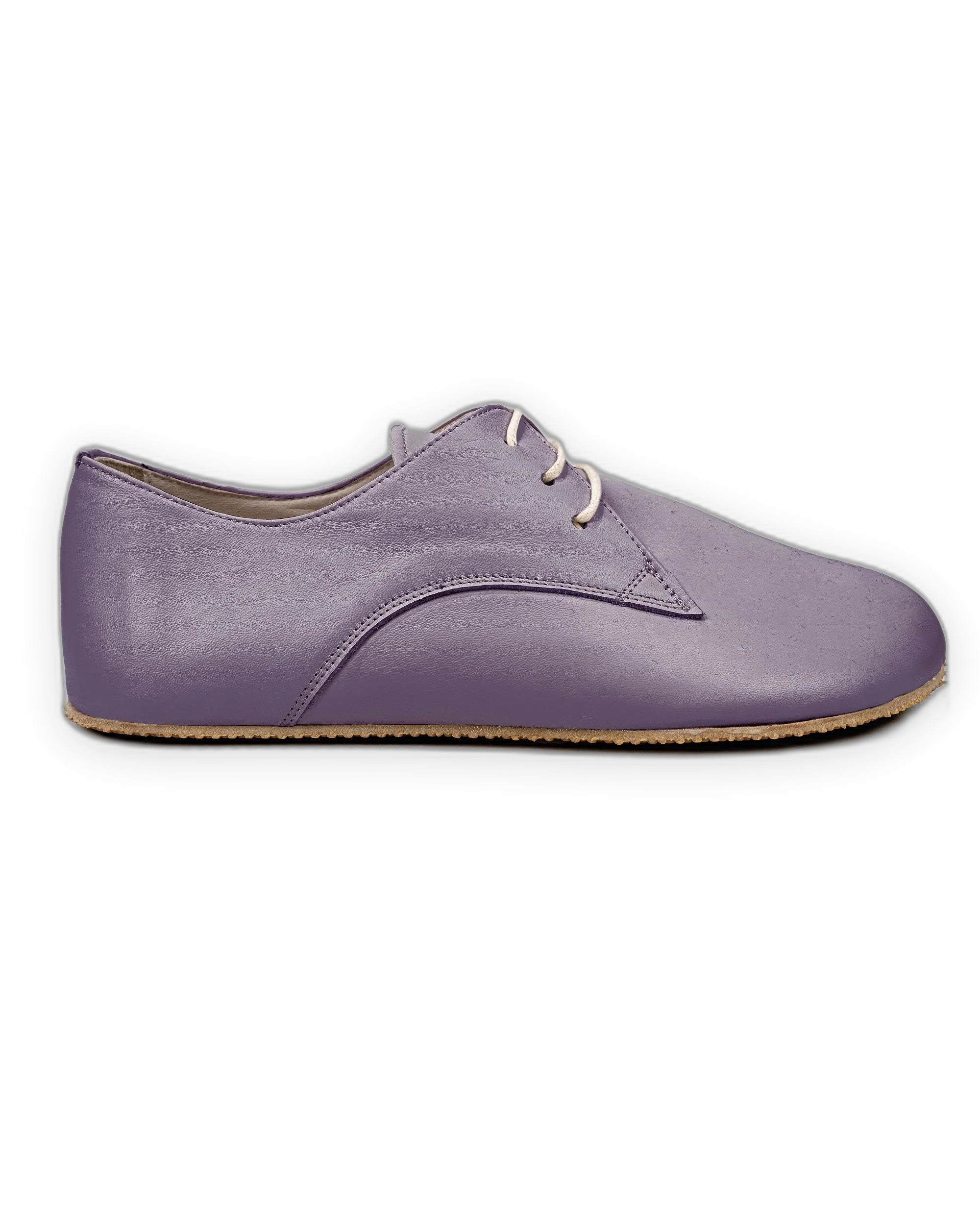 Side view Purple Oxford Shoes - Calf Leather Zero Drop | Bespoky