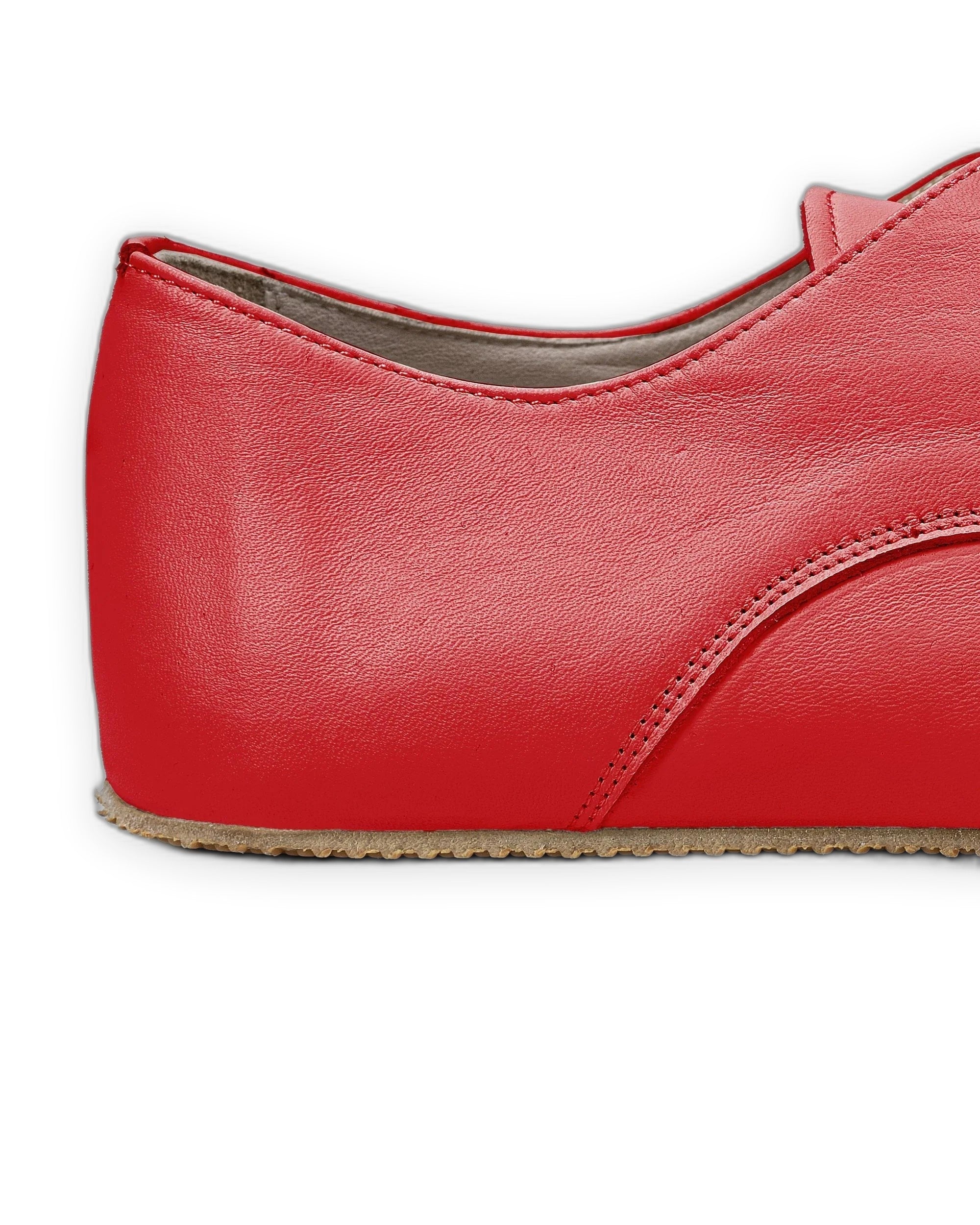 Top view Red Oxford Shoes - Handcrafted Calf Leather | Bespoky