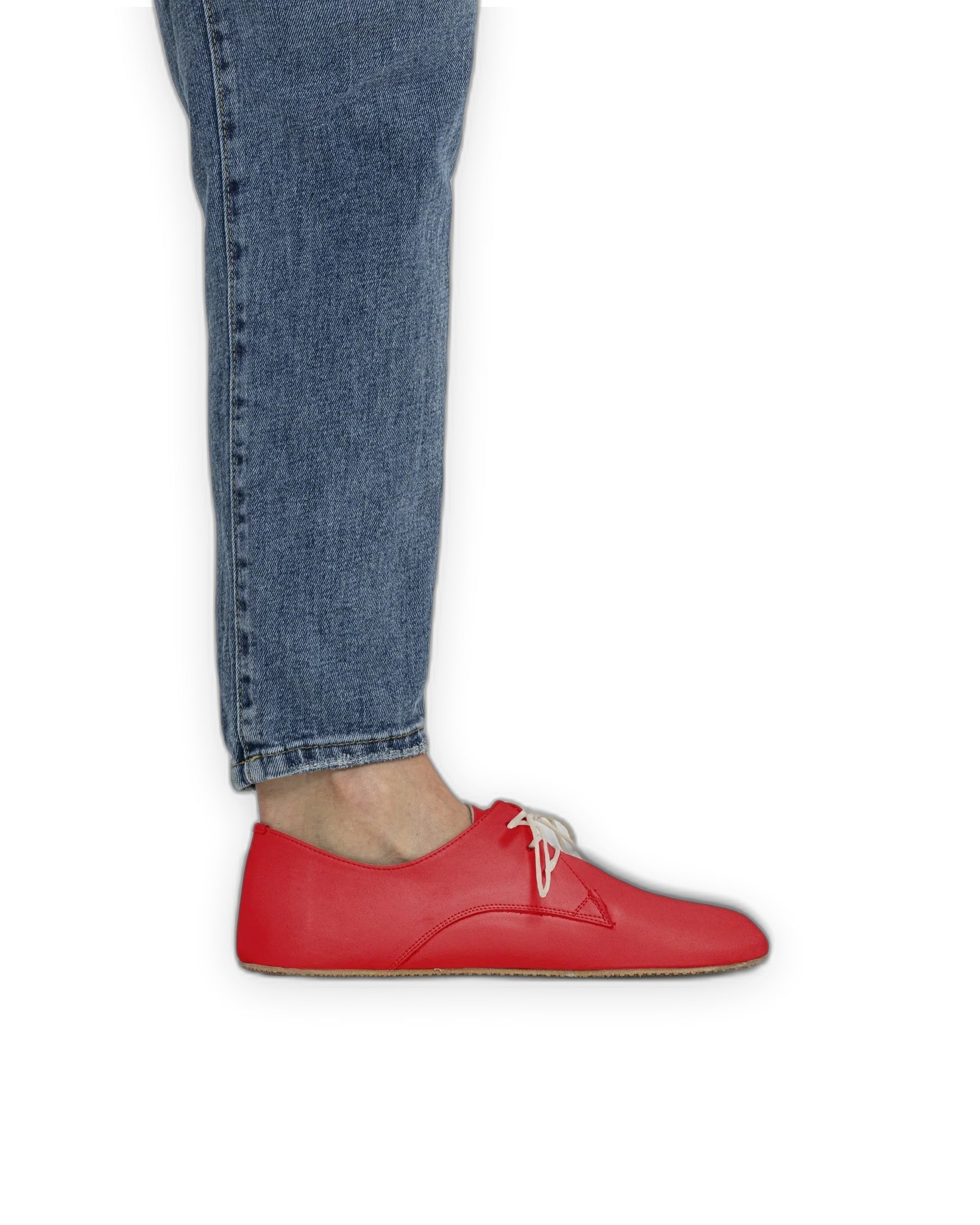 Back view Red Oxford Shoes - Calf Leather Handcrafted | Bespoky