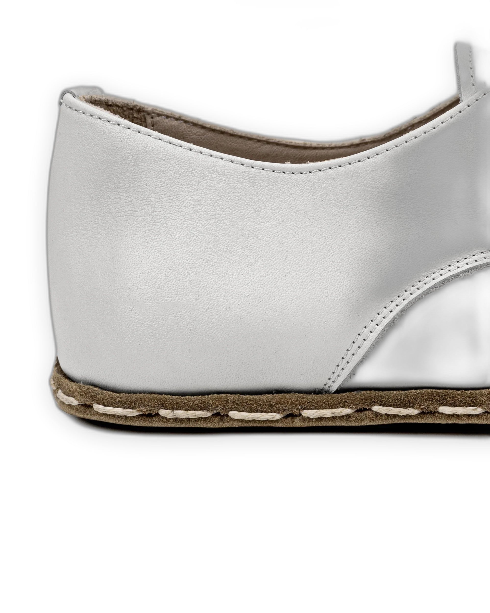 Top view White Oxford Shoes - Handcrafted Calf Leather | Bespoky