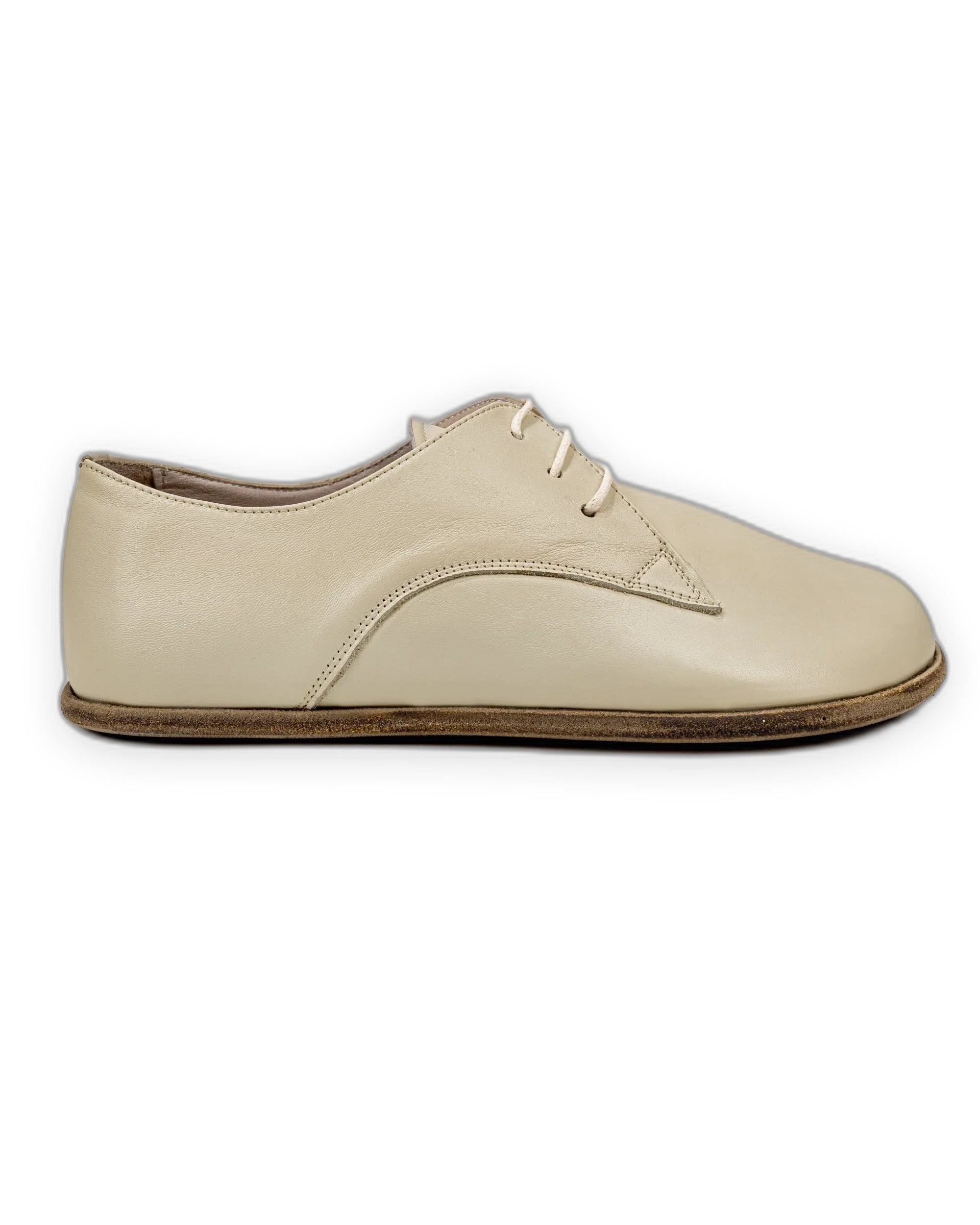 Close-up calf leather - Beige Oxford Shoes Detail | Bespoky