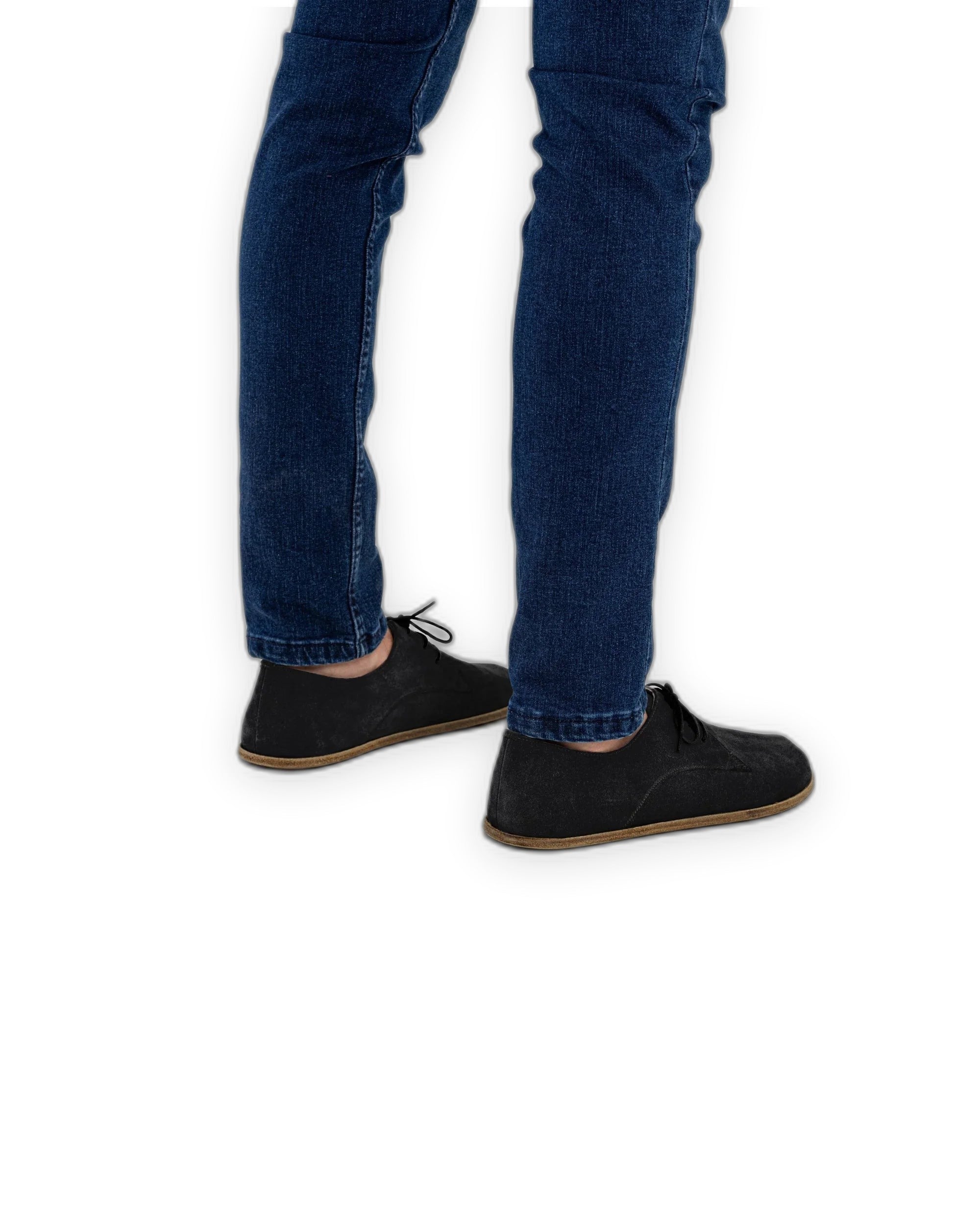 Top view Black Oxford Shoes - Handcrafted Calf Leather | Bespoky