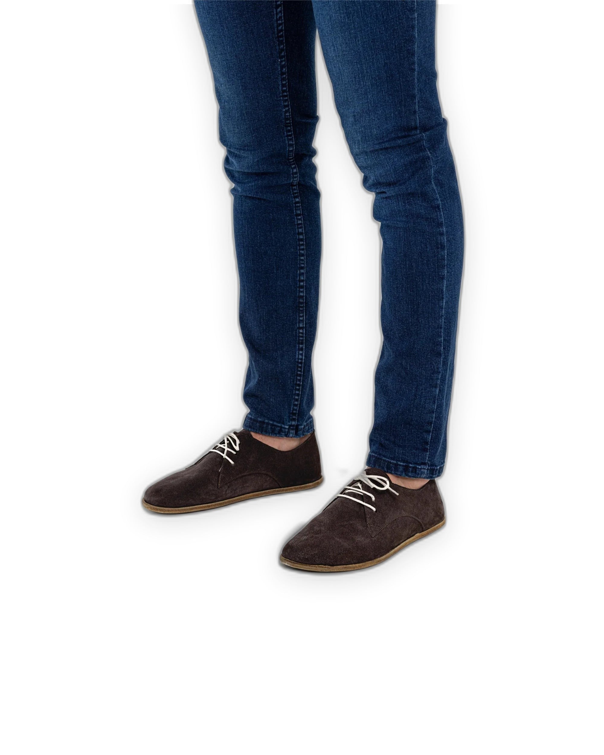 Side view Brown Oxford Shoes - Calf Leather Zero Drop | Bespoky