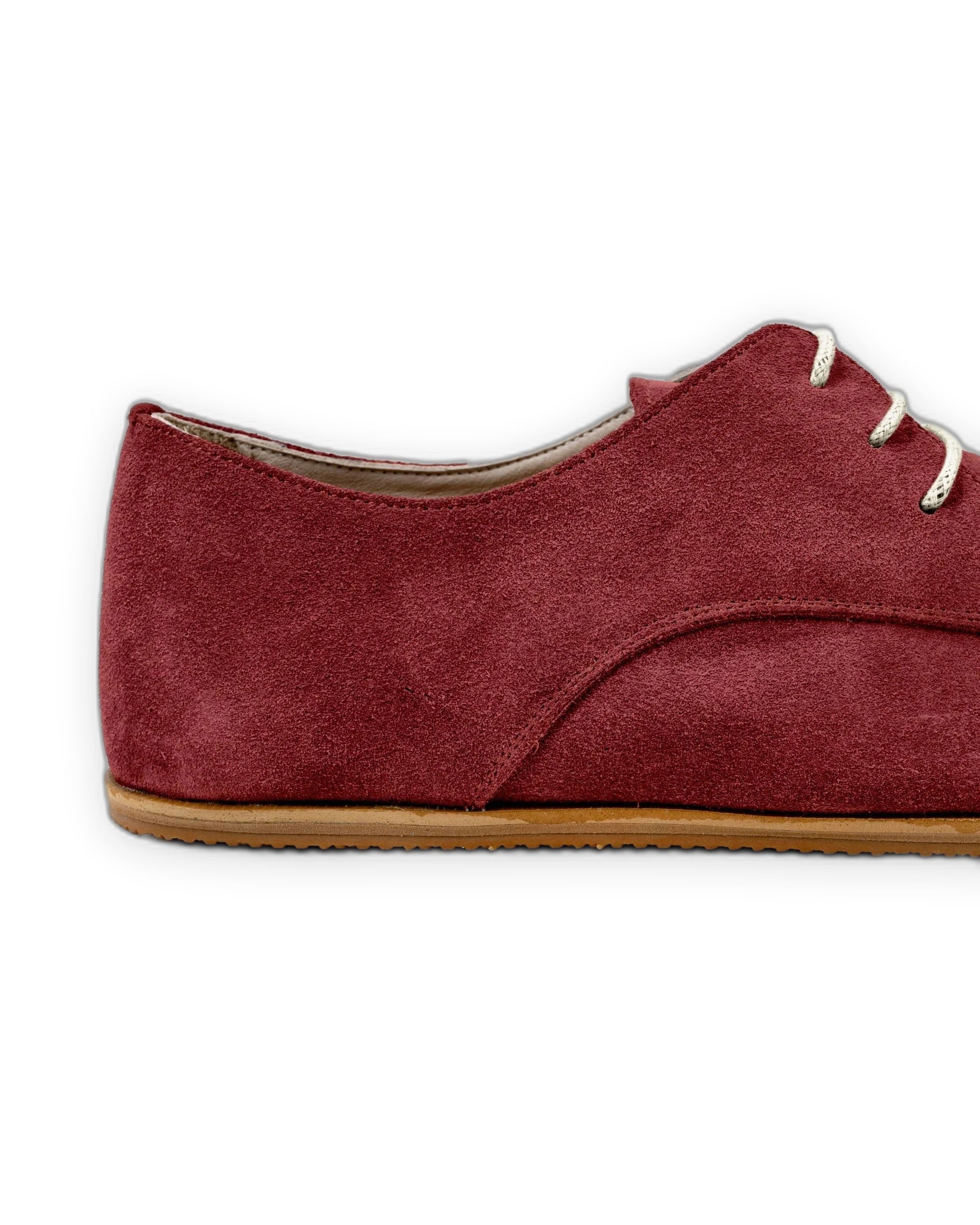Top view Burgundy Oxford Shoes - Handcrafted Calf Leather | Bespoky