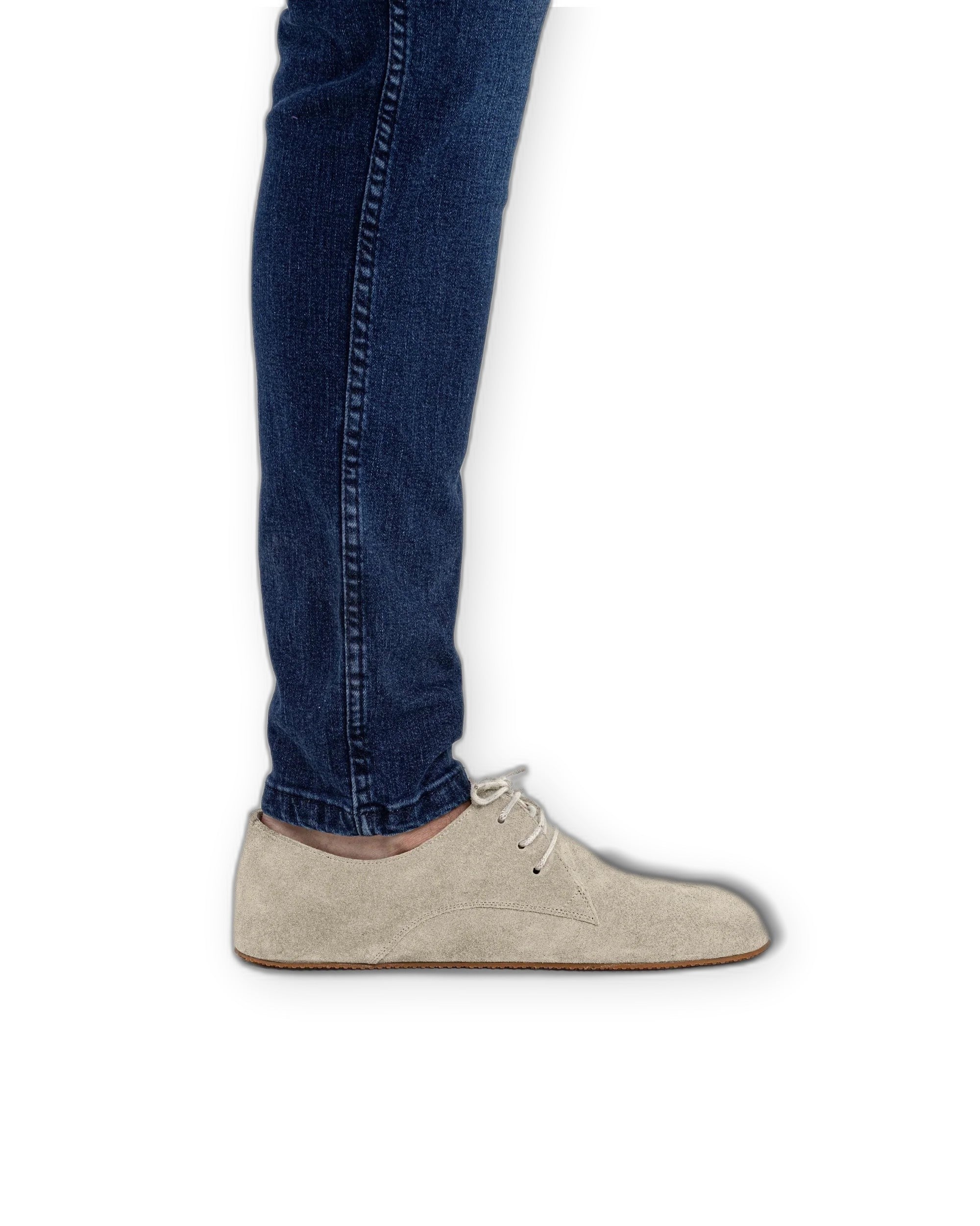 Close-up calf leather - Cream Oxford Shoes Detail | Bespoky