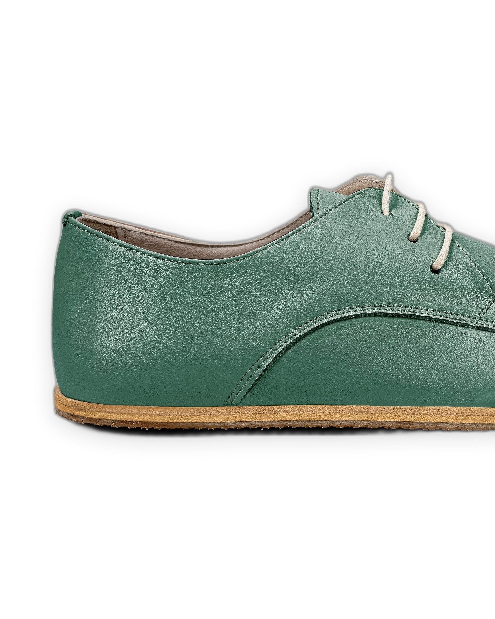 Top view Green Oxford Shoes - Handcrafted Calf Leather | Bespoky