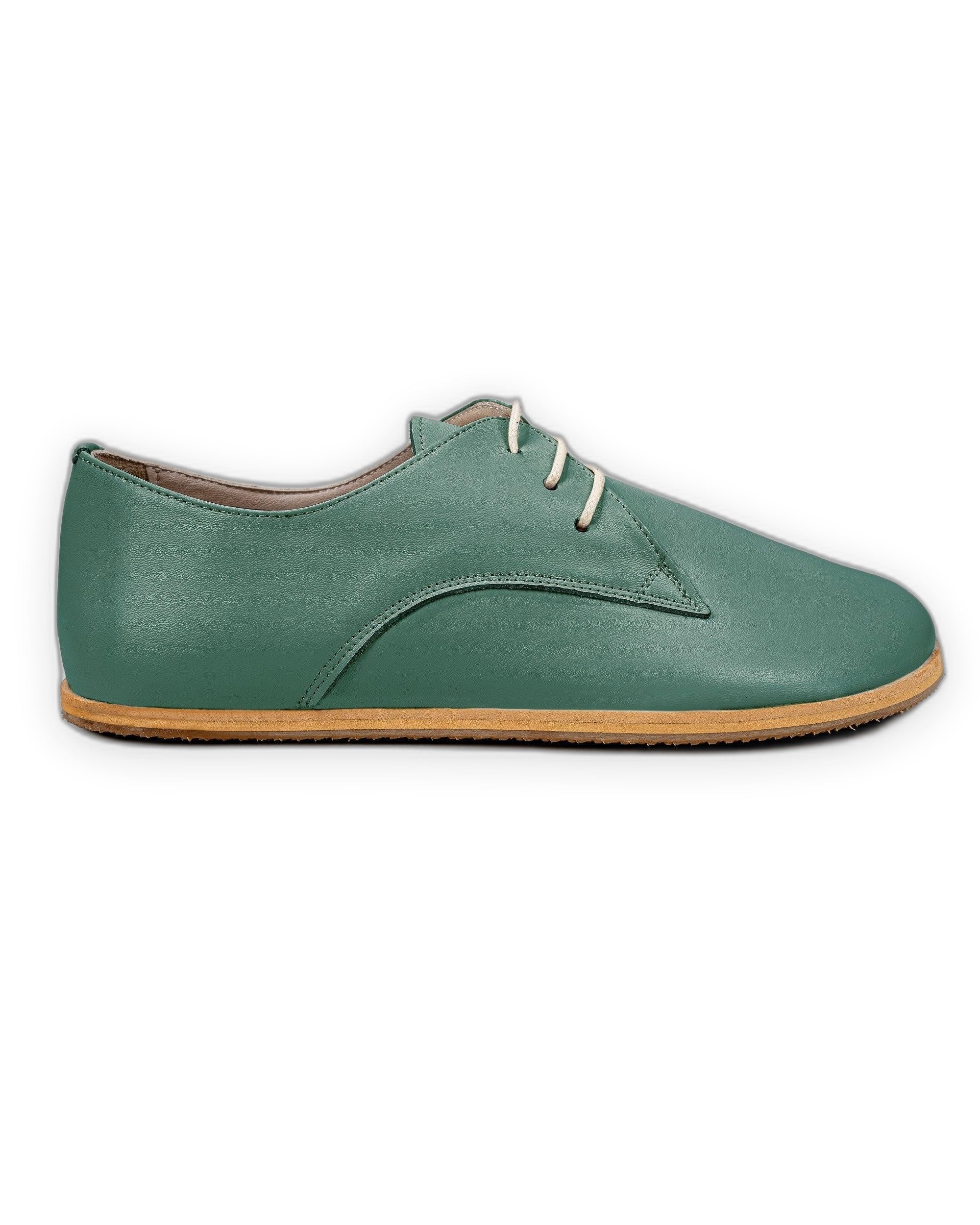 Back view Green Oxford Shoes - Calf Leather Handcrafted | Bespoky
