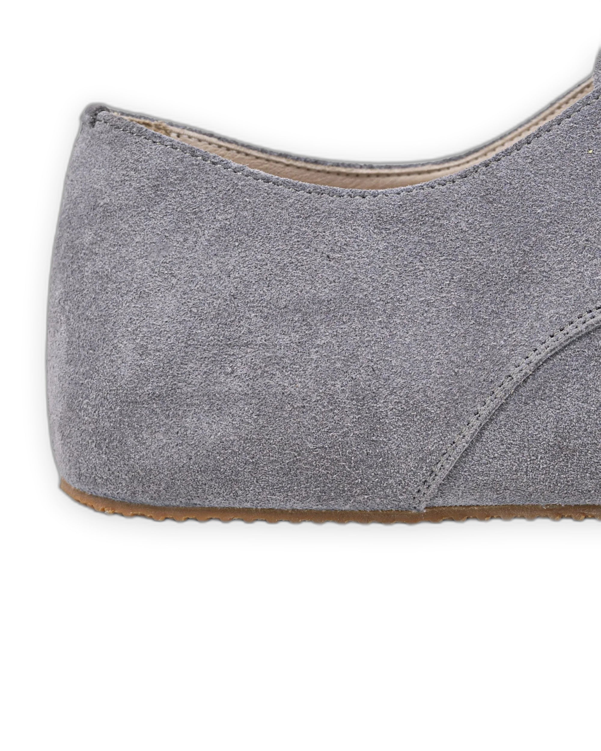 Top view Grey Oxford Shoes - Handcrafted Calf Leather | Bespoky