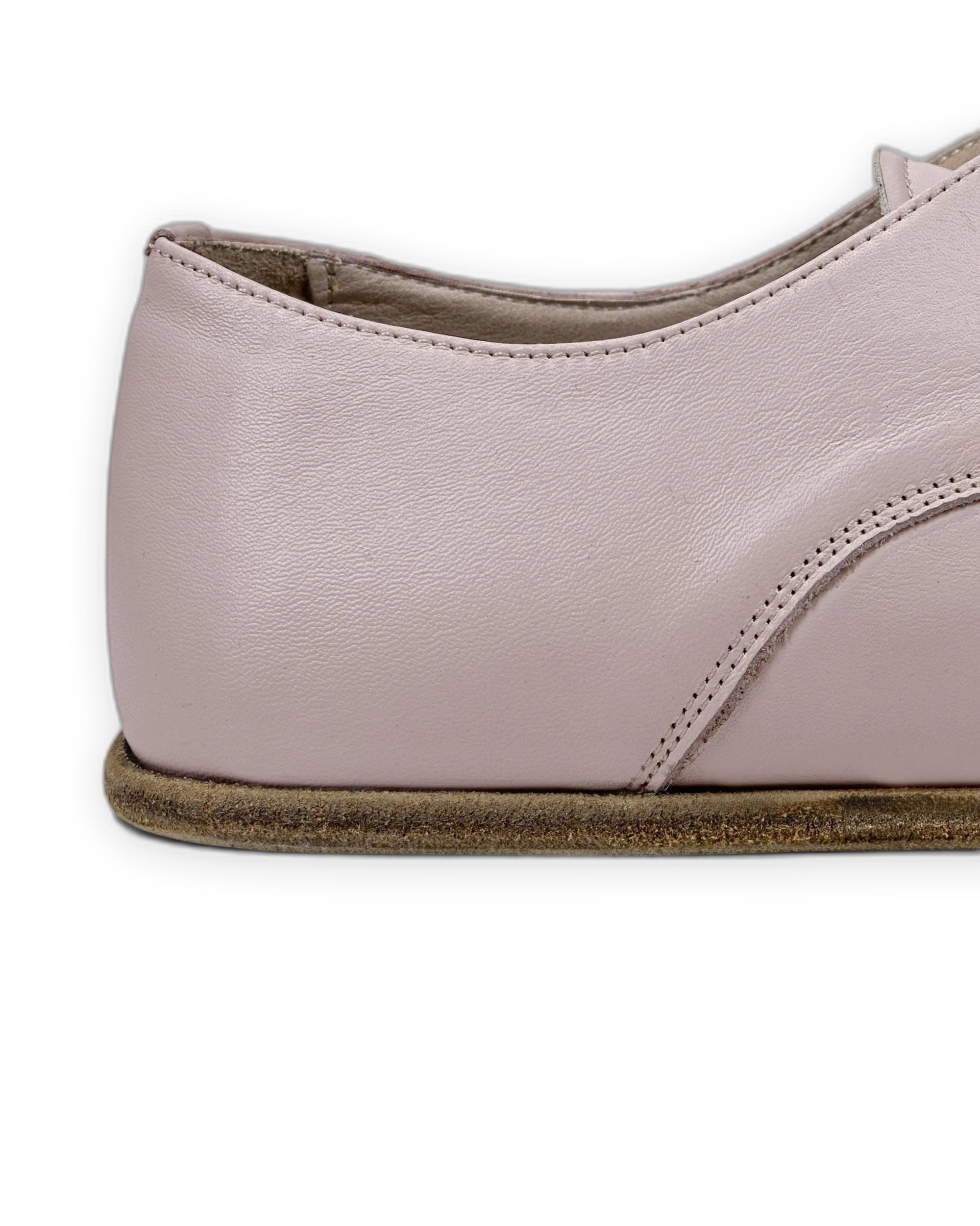 Side view Pink Oxford Shoes - Calf Leather Zero Drop | Bespoky