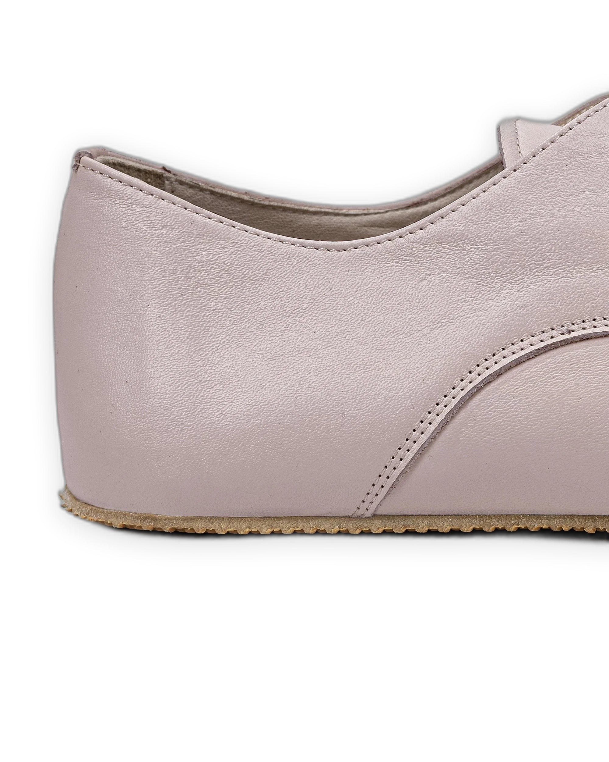 Top view Pink Oxford Shoes - Handcrafted Calf Leather | Bespoky