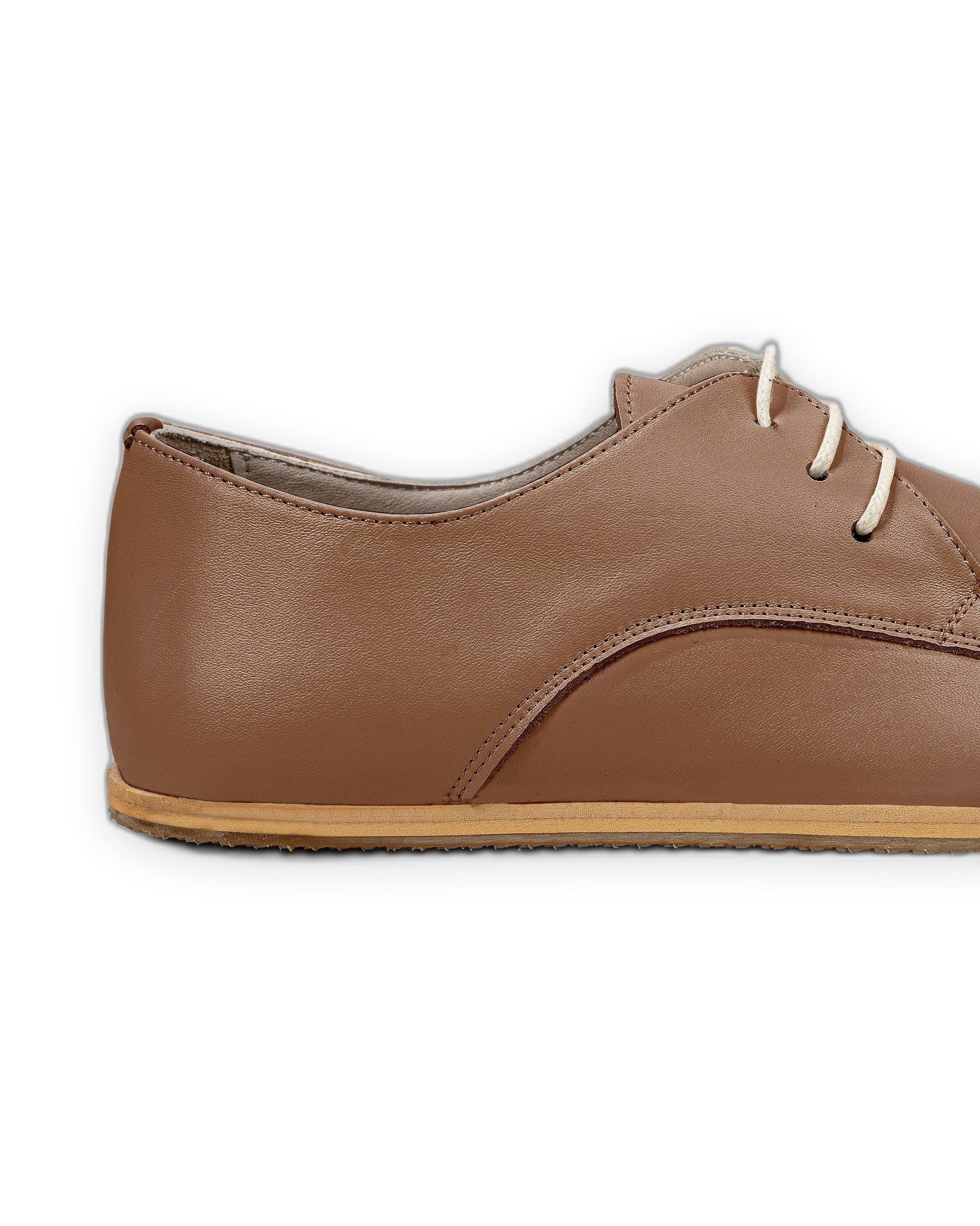 Top view Tan Oxford Shoes - Handcrafted Calf Leather | Bespoky