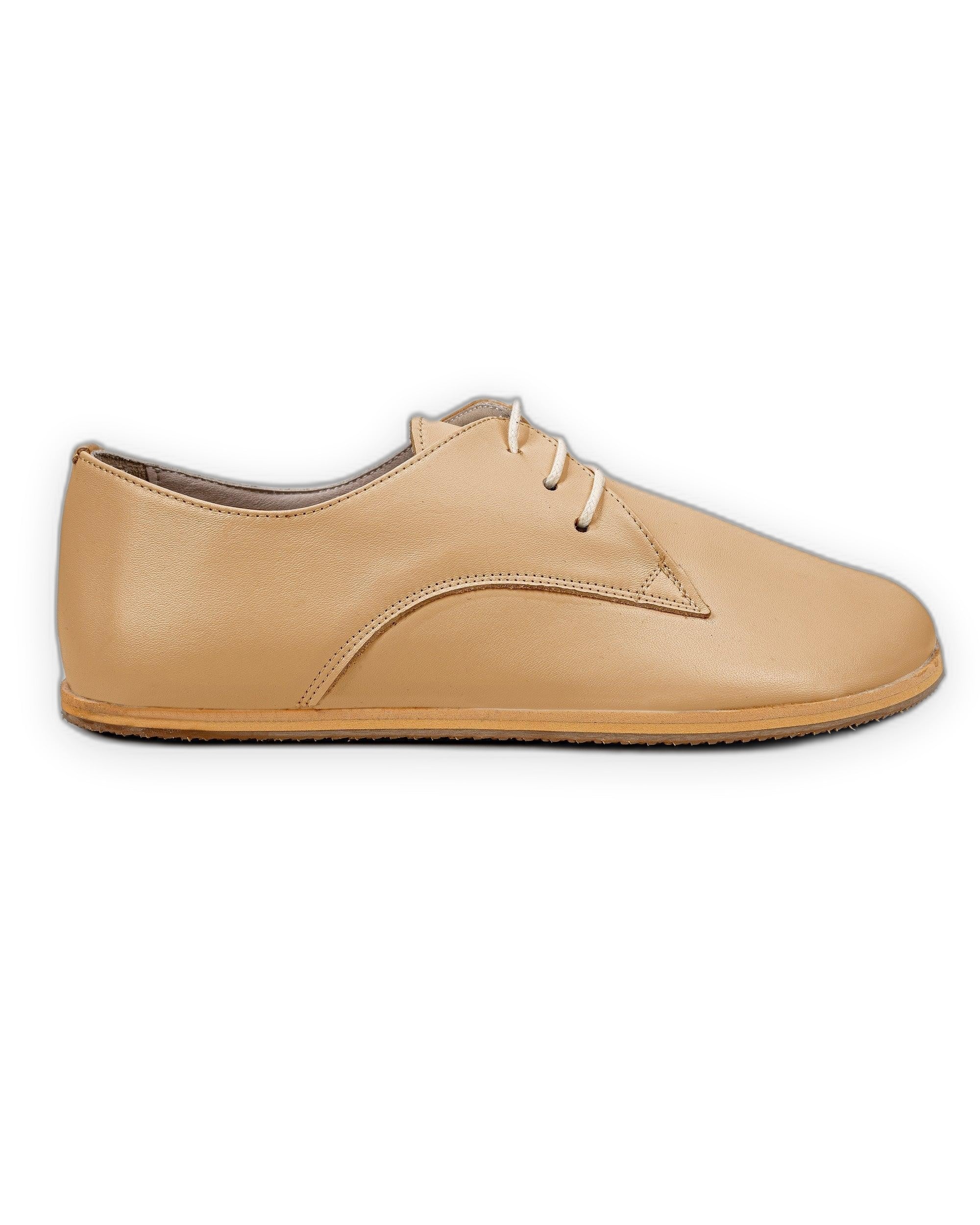 Detail Melon Yellow Oxford Shoes - Handcrafted Calf Leather Turkey | Bespoky