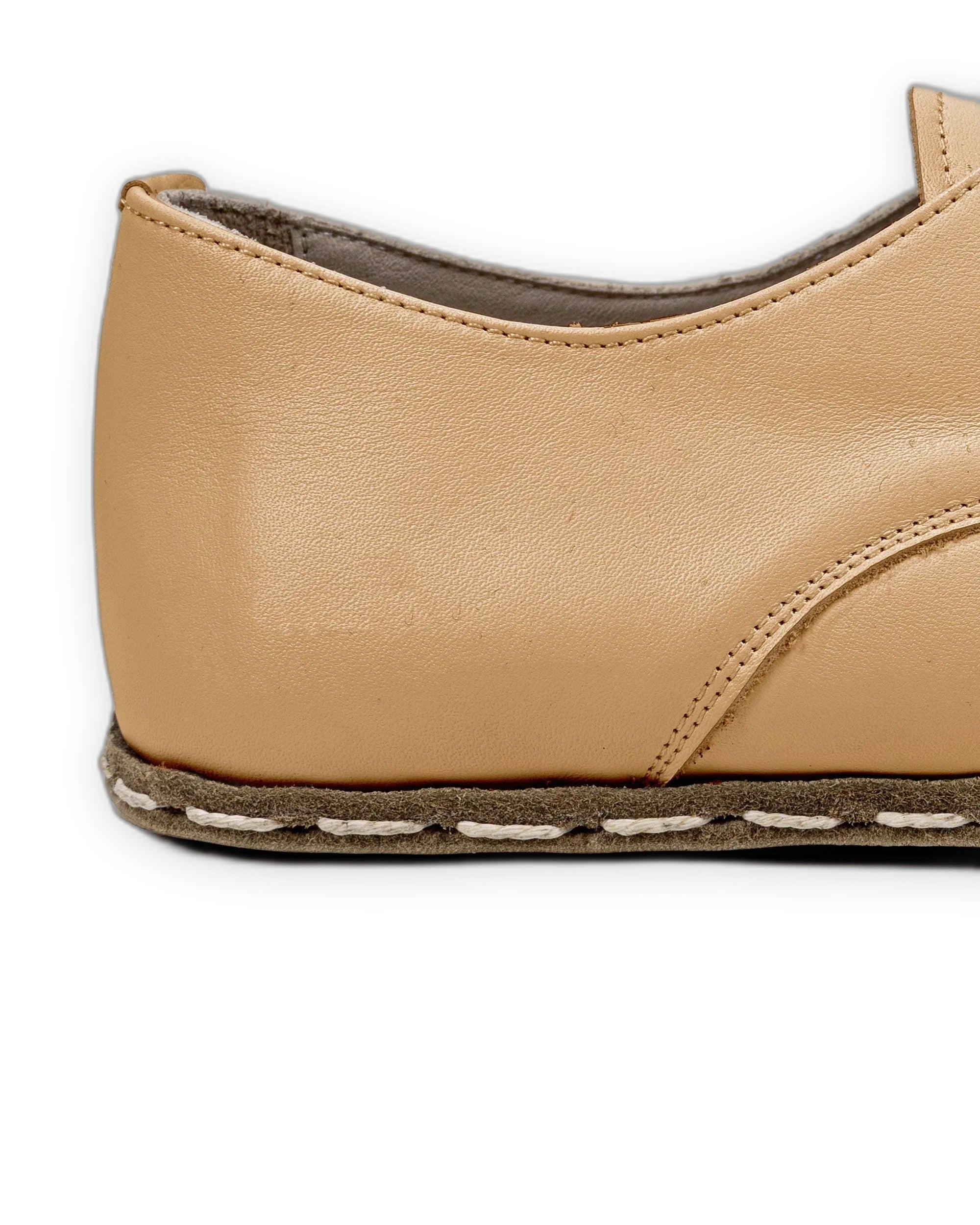 Top view Melon Yellow Oxford Shoes - Handcrafted Calf Leather | Bespoky