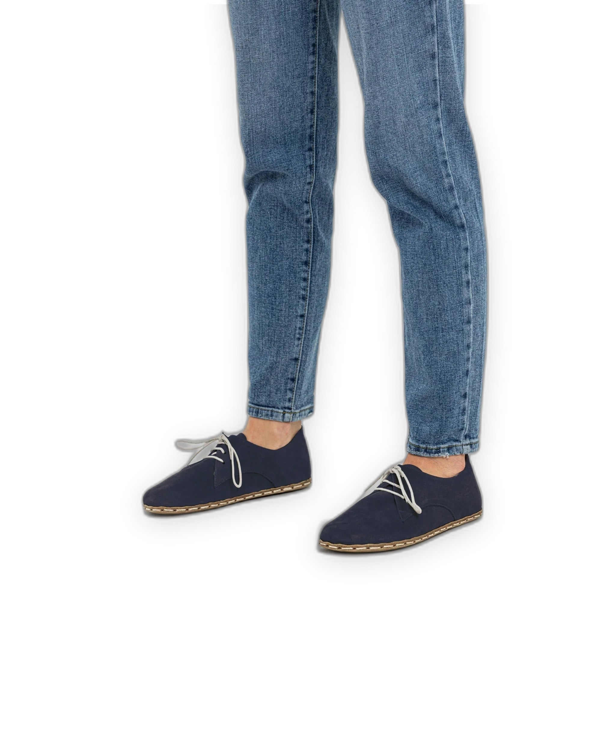 Top view Navy Oxford Shoes - Handcrafted Calf Leather | Bespoky