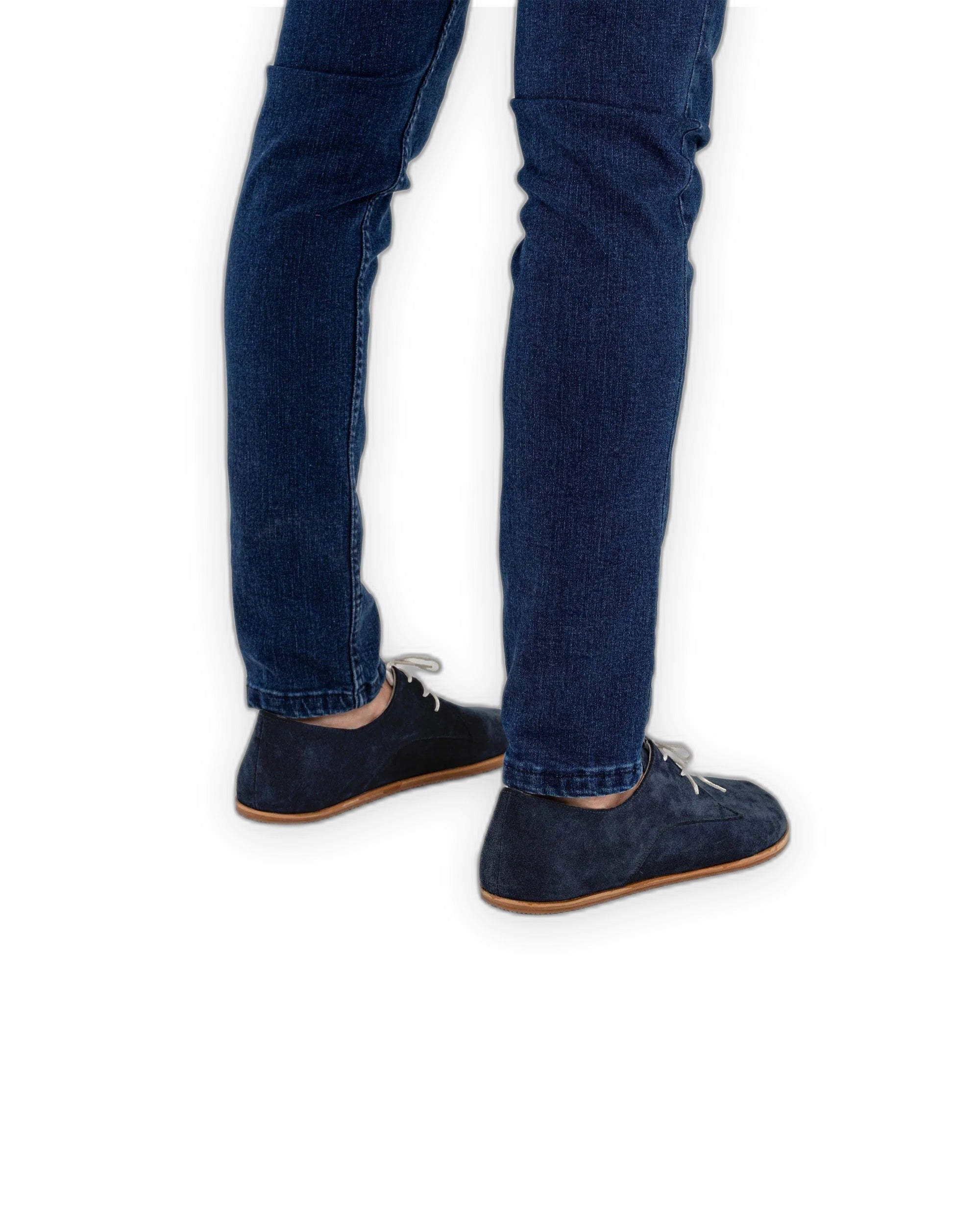 Detail Navy Oxford Shoes - Handcrafted Calf Leather Turkey | Bespoky