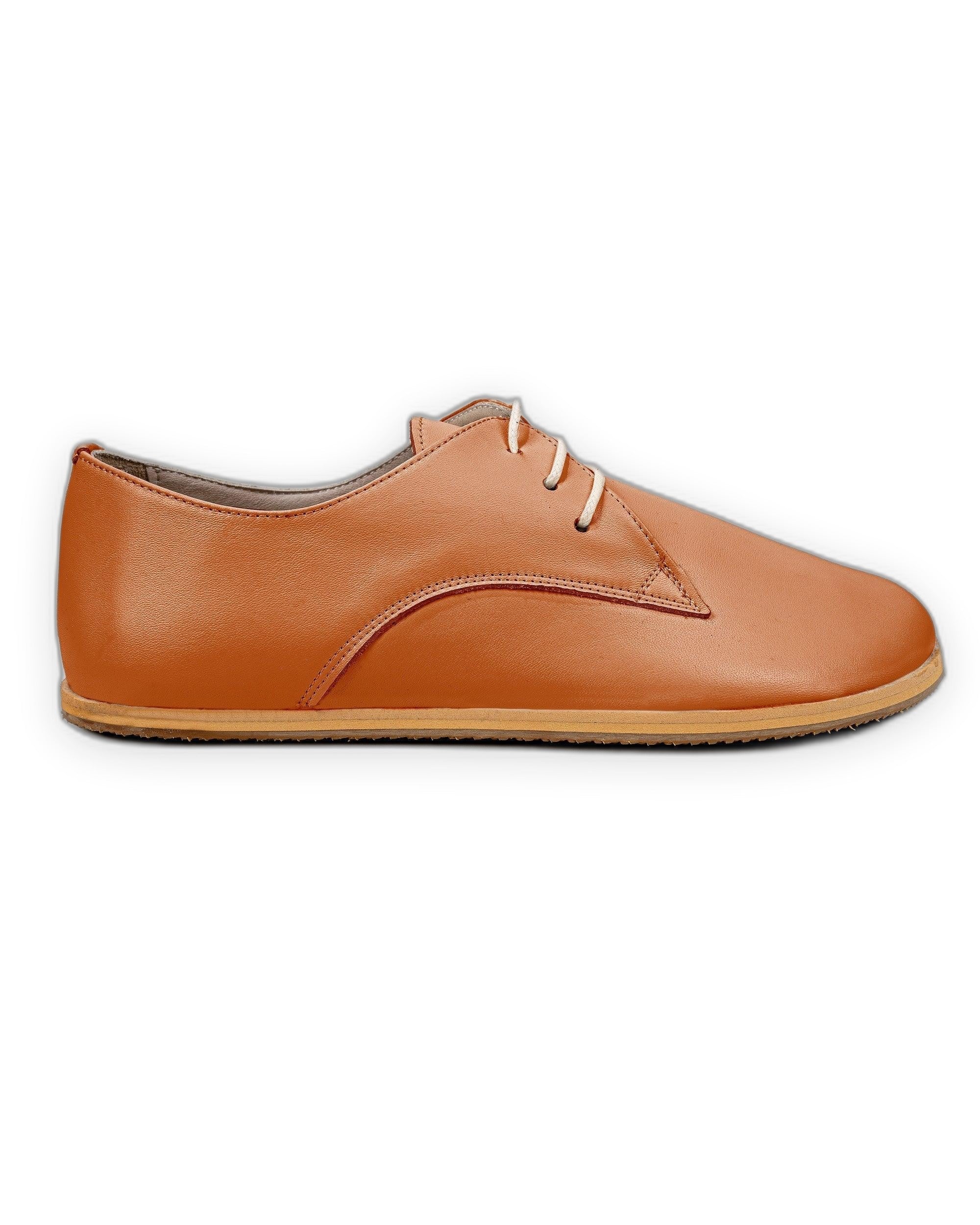 Back view Orange Oxford Shoes - Calf Leather Handcrafted | Bespoky