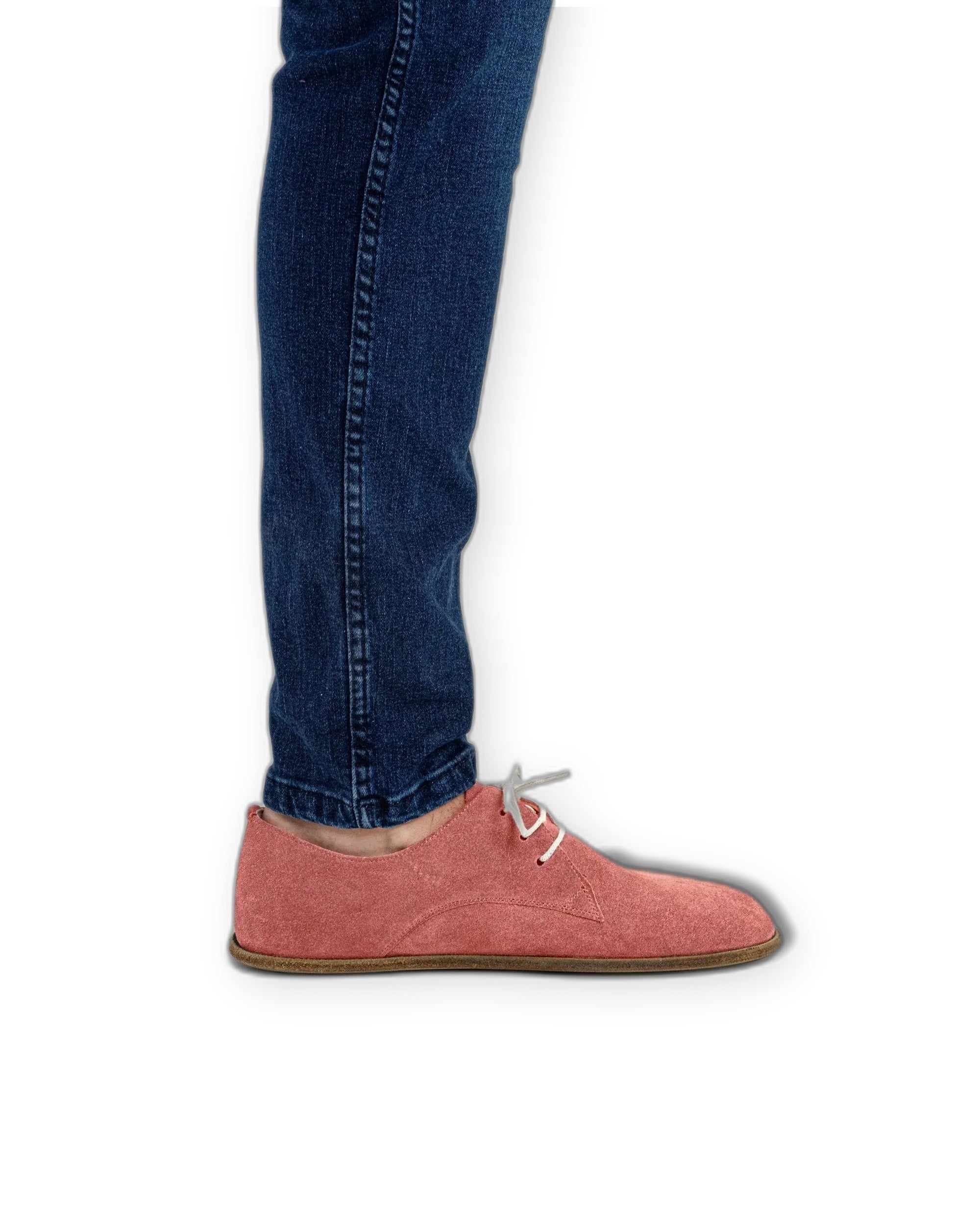 Detail Pink Oxford Shoes - Handcrafted Calf Leather Turkey | Bespoky