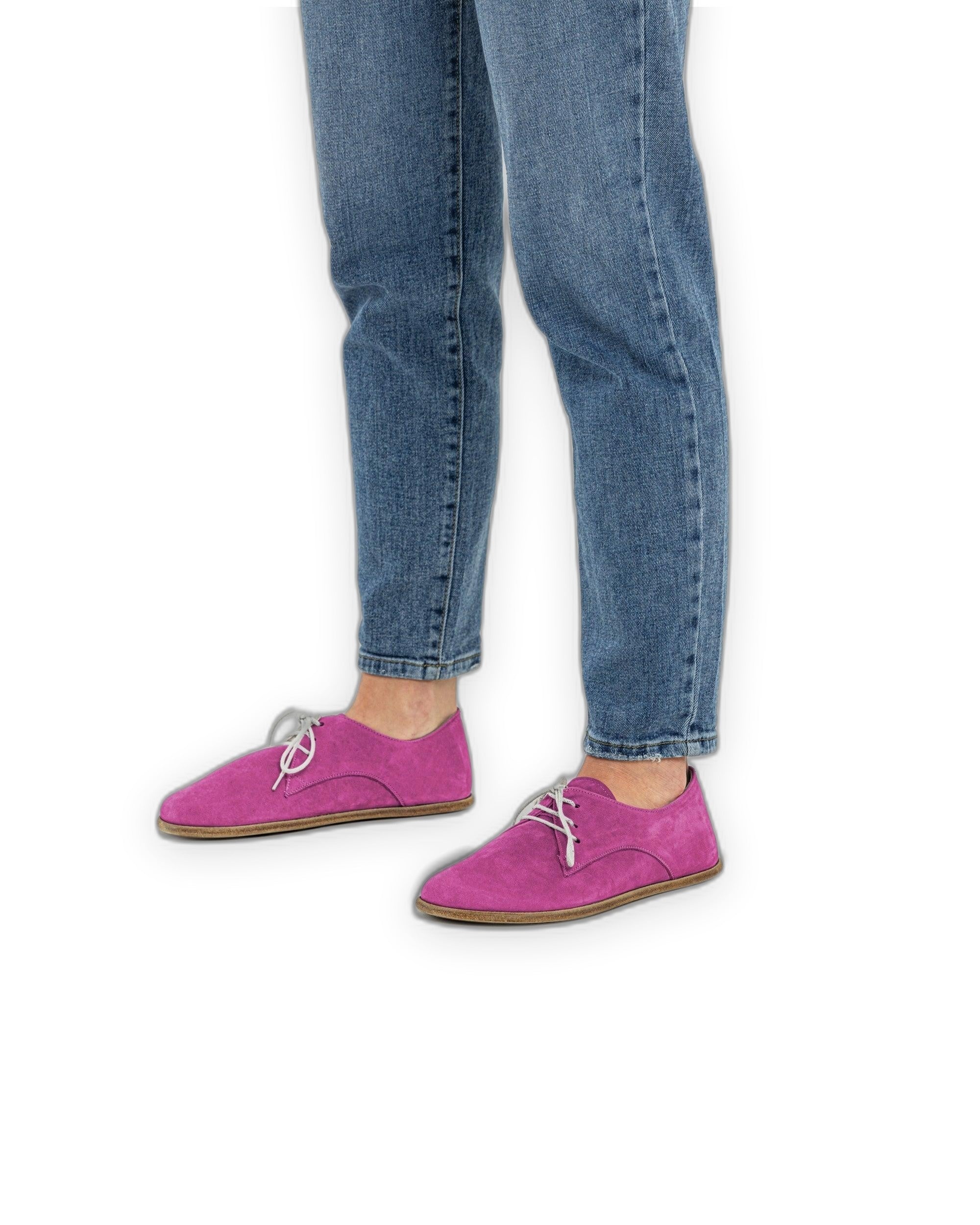 Top view Pink Oxford Shoes - Handcrafted Calf Leather | Bespoky