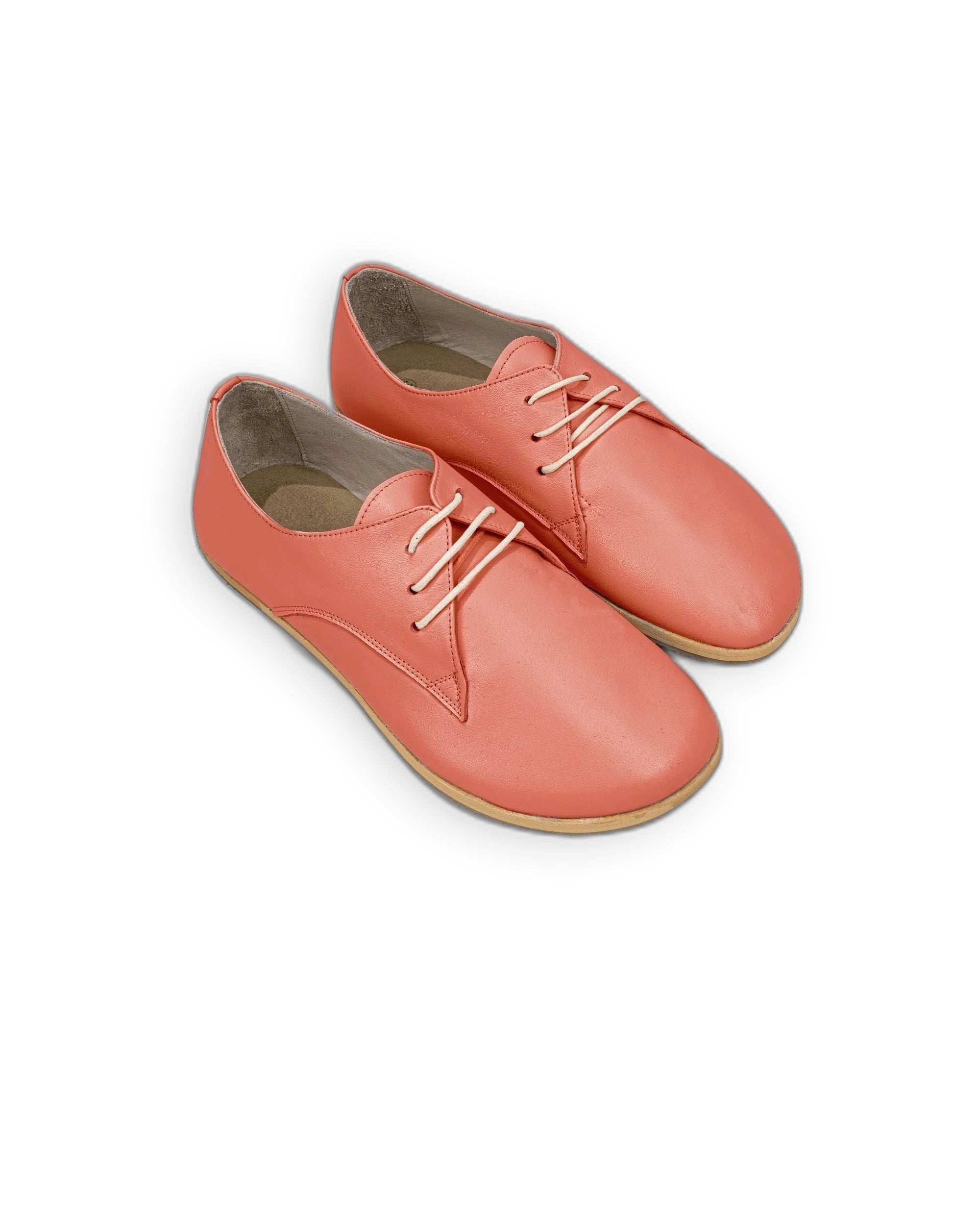 Women's Pomegranate Oxford Shoes - Handcrafted Calf Leather Wide Toe Box | Bespoky