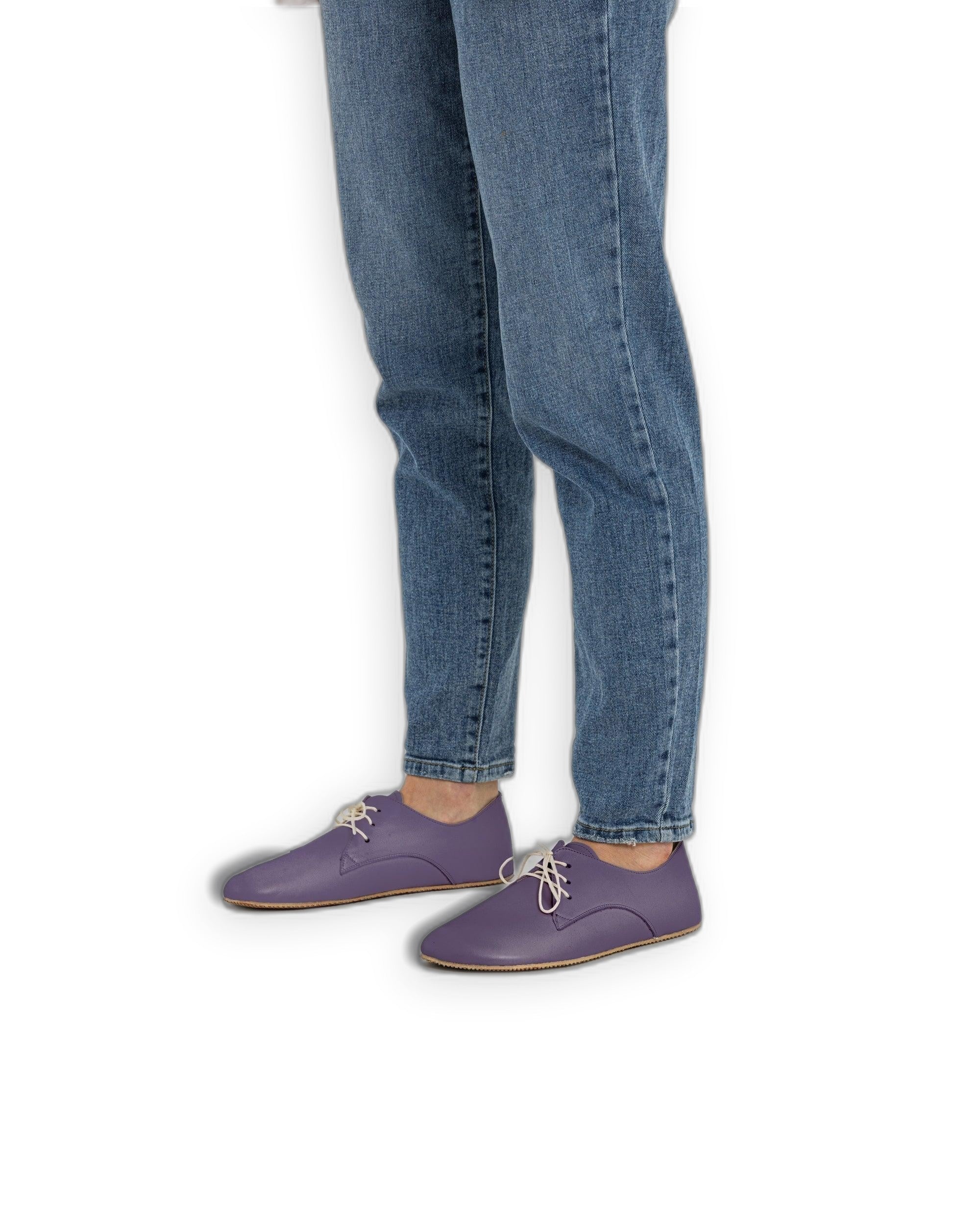 Detail Purple Oxford Shoes - Handcrafted Calf Leather Turkey | Bespoky