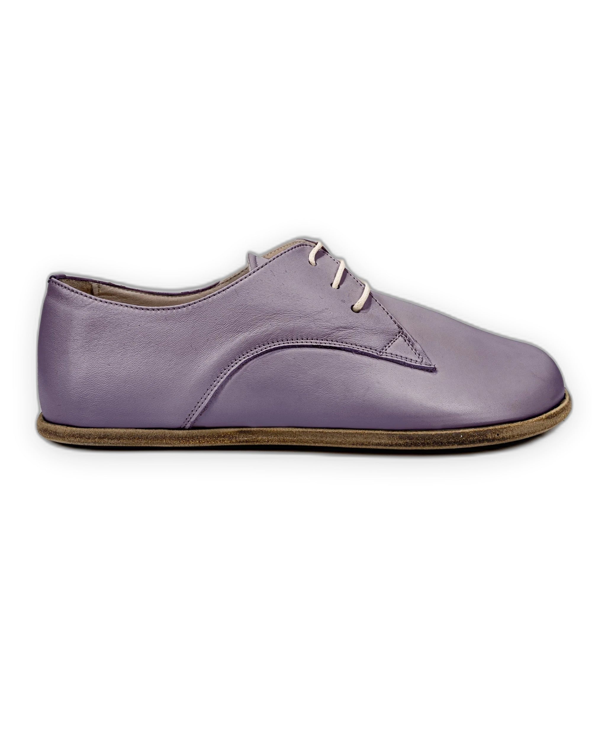 Side view Purple Oxford Shoes - Calf Leather Zero Drop | Bespoky