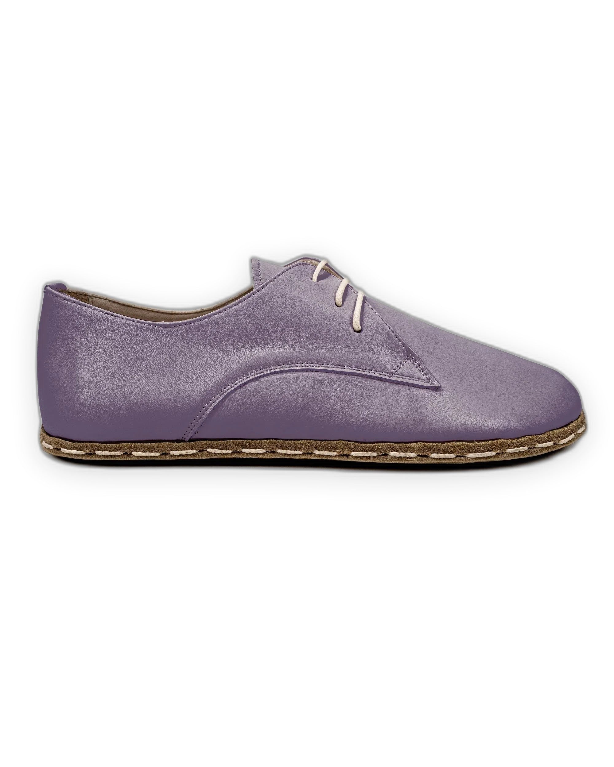 Side view Purple Oxford Shoes - Calf Leather Zero Drop | Bespoky
