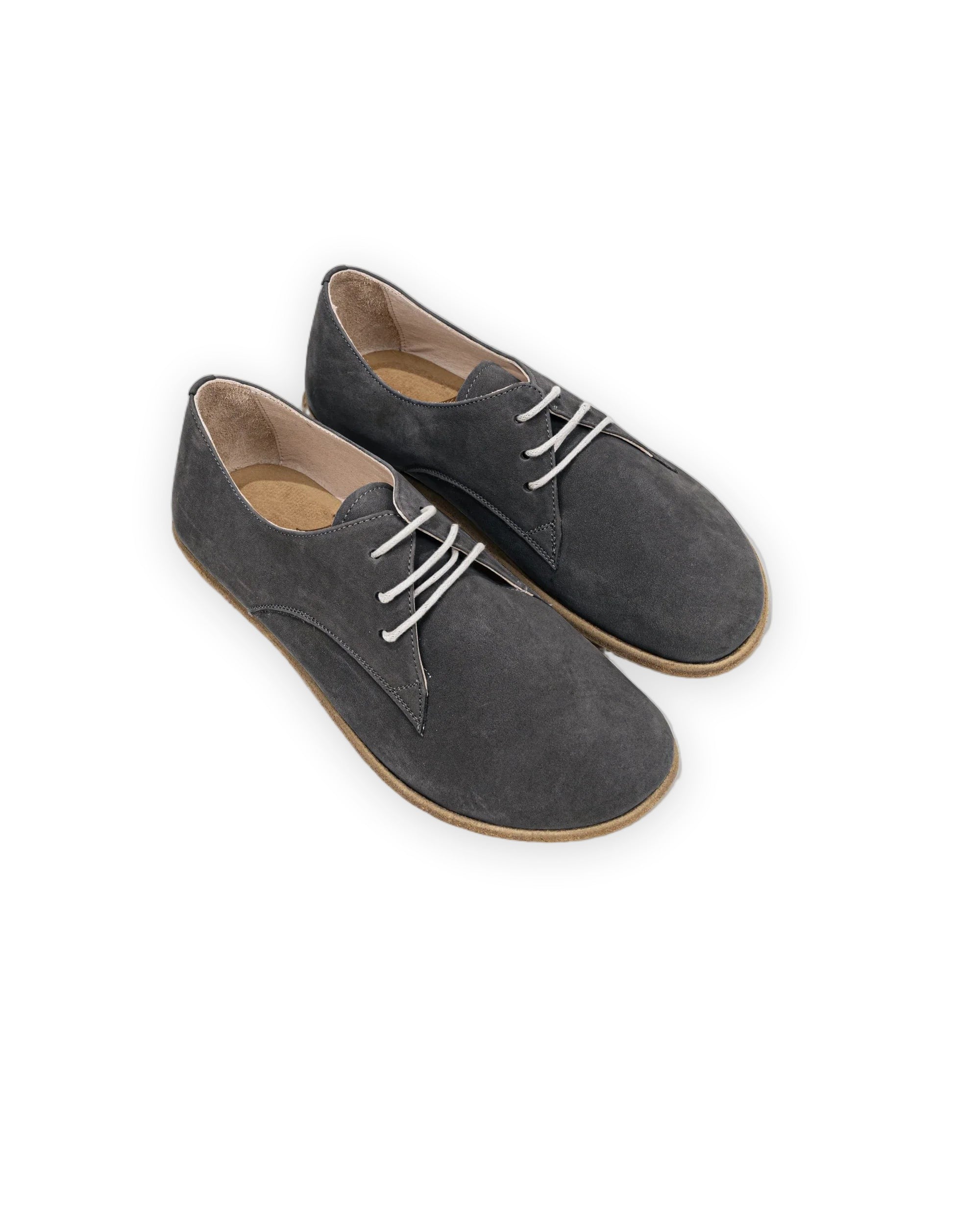 Women's Smoked Oxford Shoes - Handcrafted Calf Leather Wide Toe Box | Bespoky