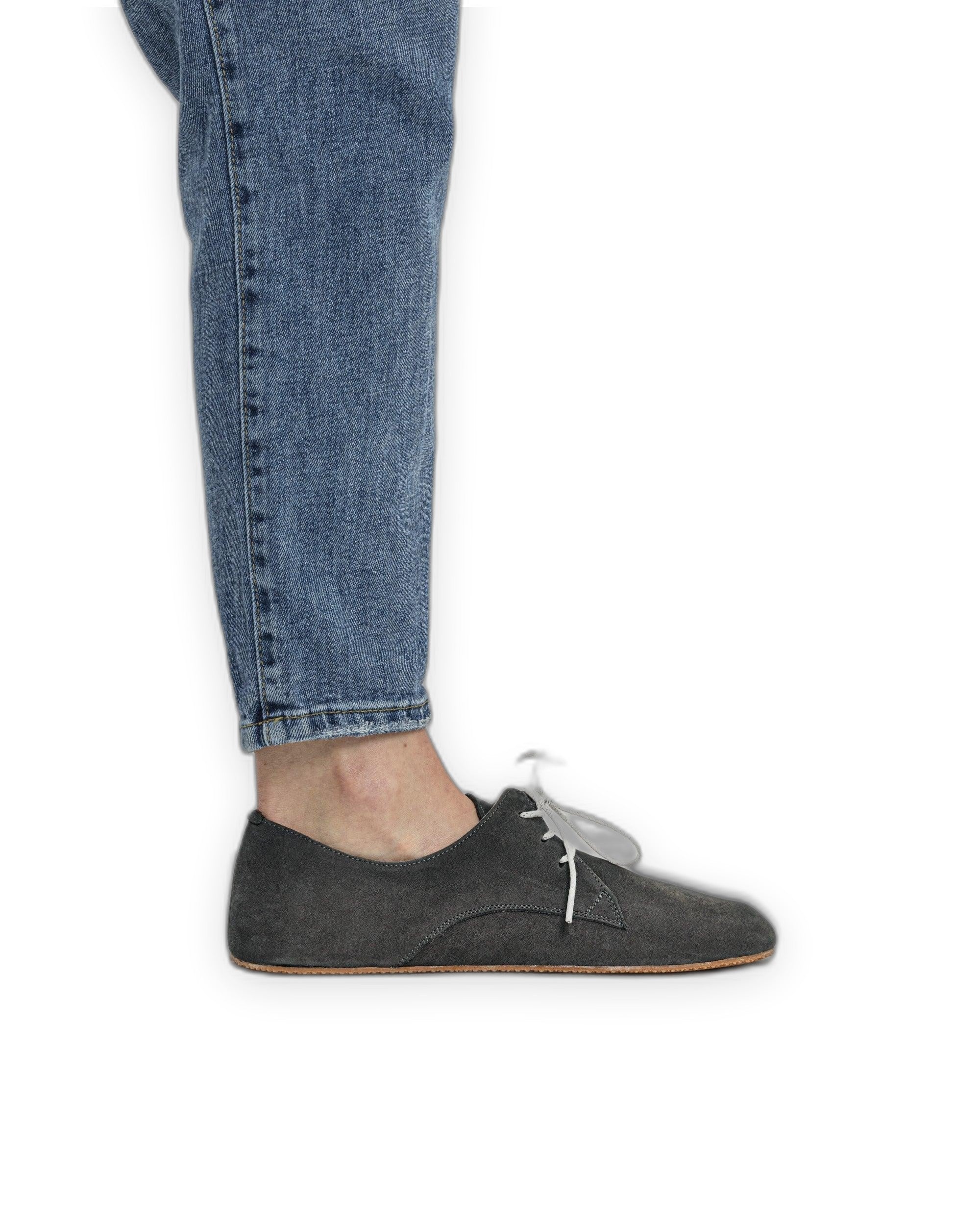 Back view Smoked Oxford Shoes - Calf Leather Handcrafted | Bespoky