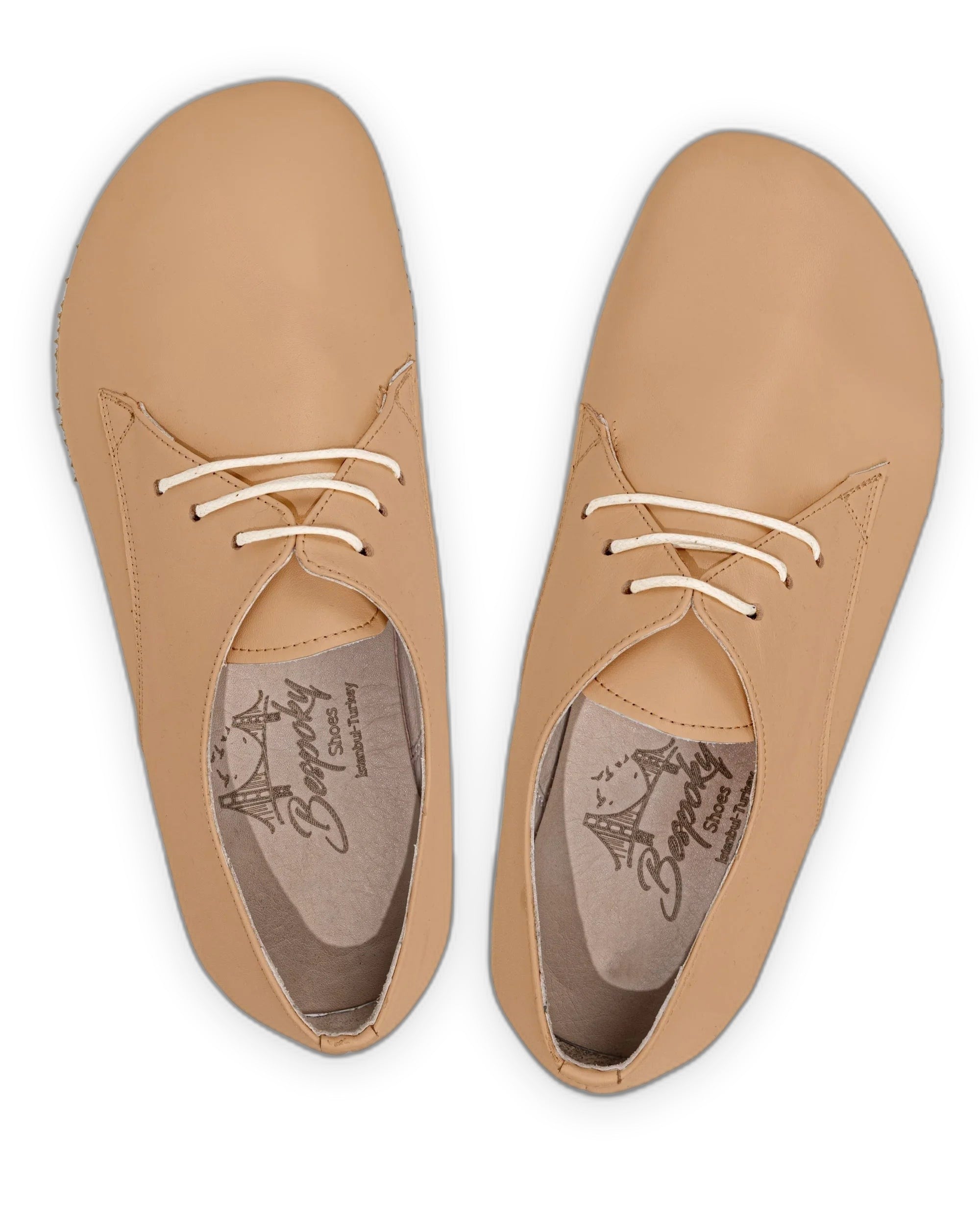 Back view Undyed Oxford Shoes - Calf Leather Handcrafted | Bespoky