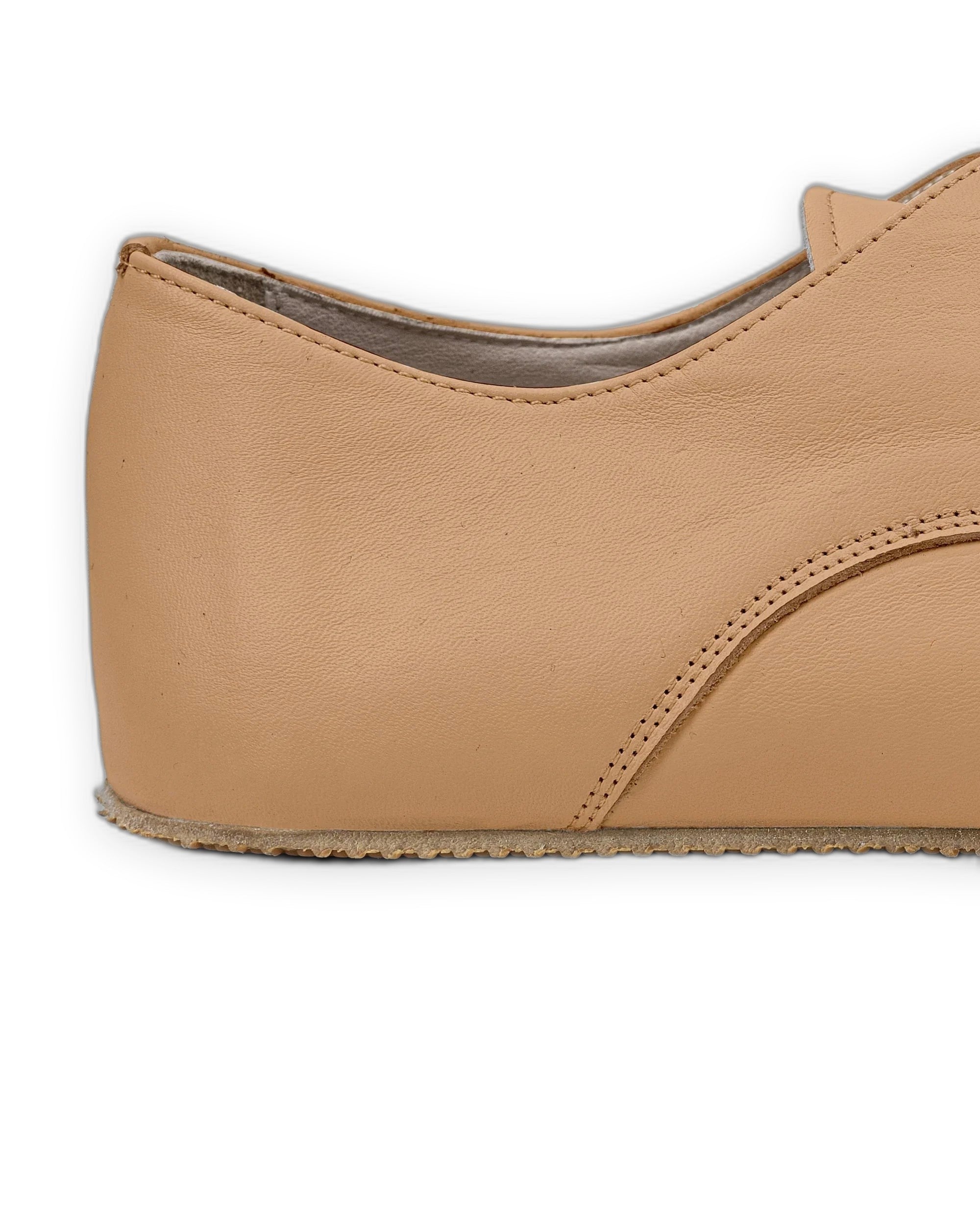 Close-up calf leather - Undyed Oxford Shoes Detail | Bespoky
