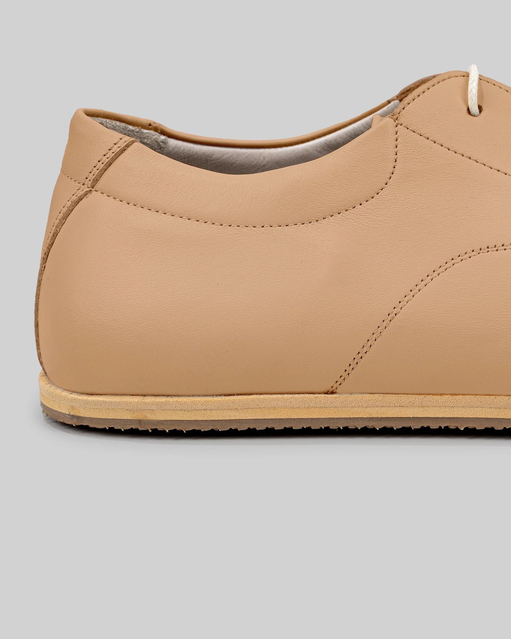 Top view Undyed Barefoot Sneaker - Handcrafted Calf Leather | Bespoky
