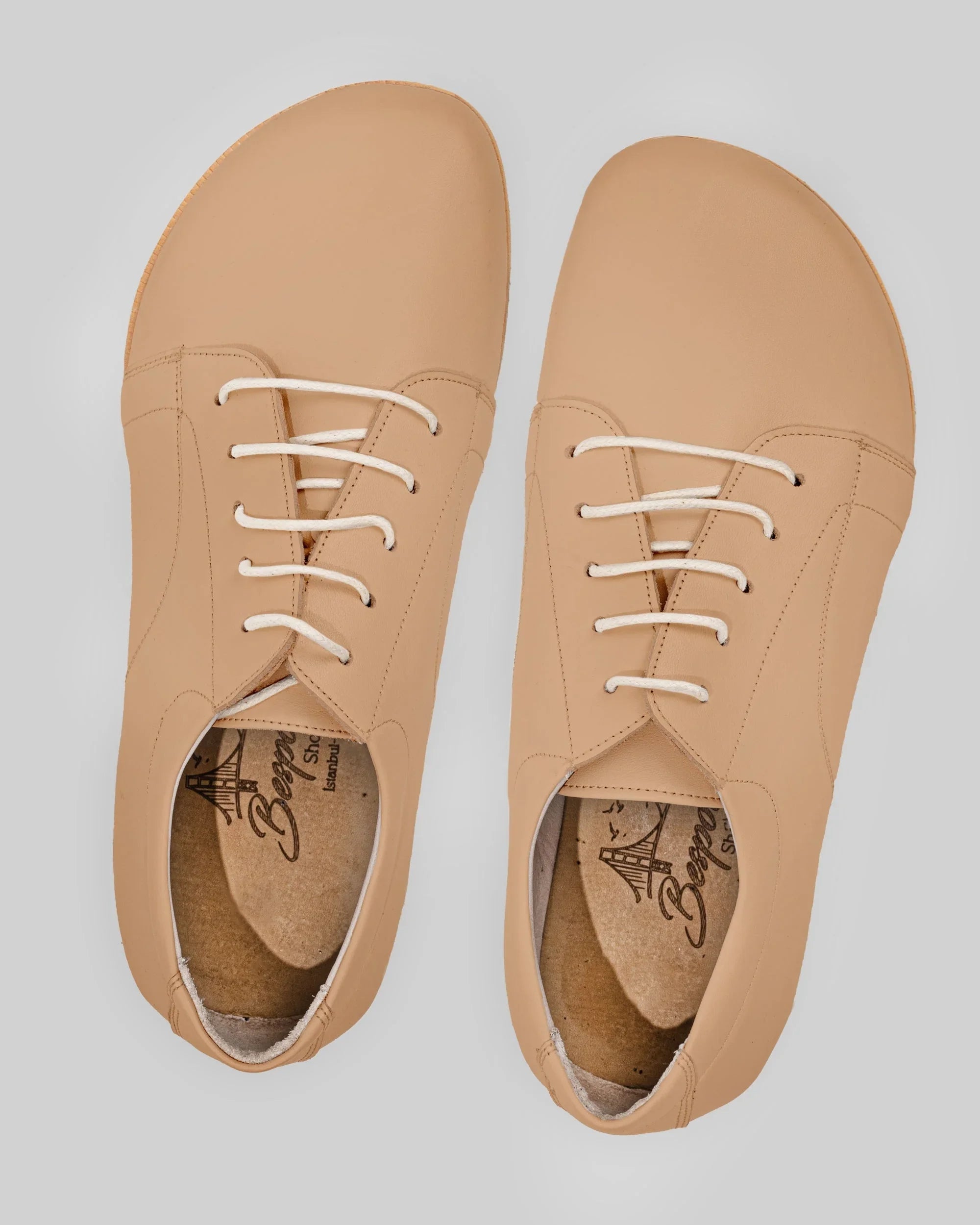 Side view Undyed Barefoot Sneaker - Calf Leather Zero Drop | Bespoky