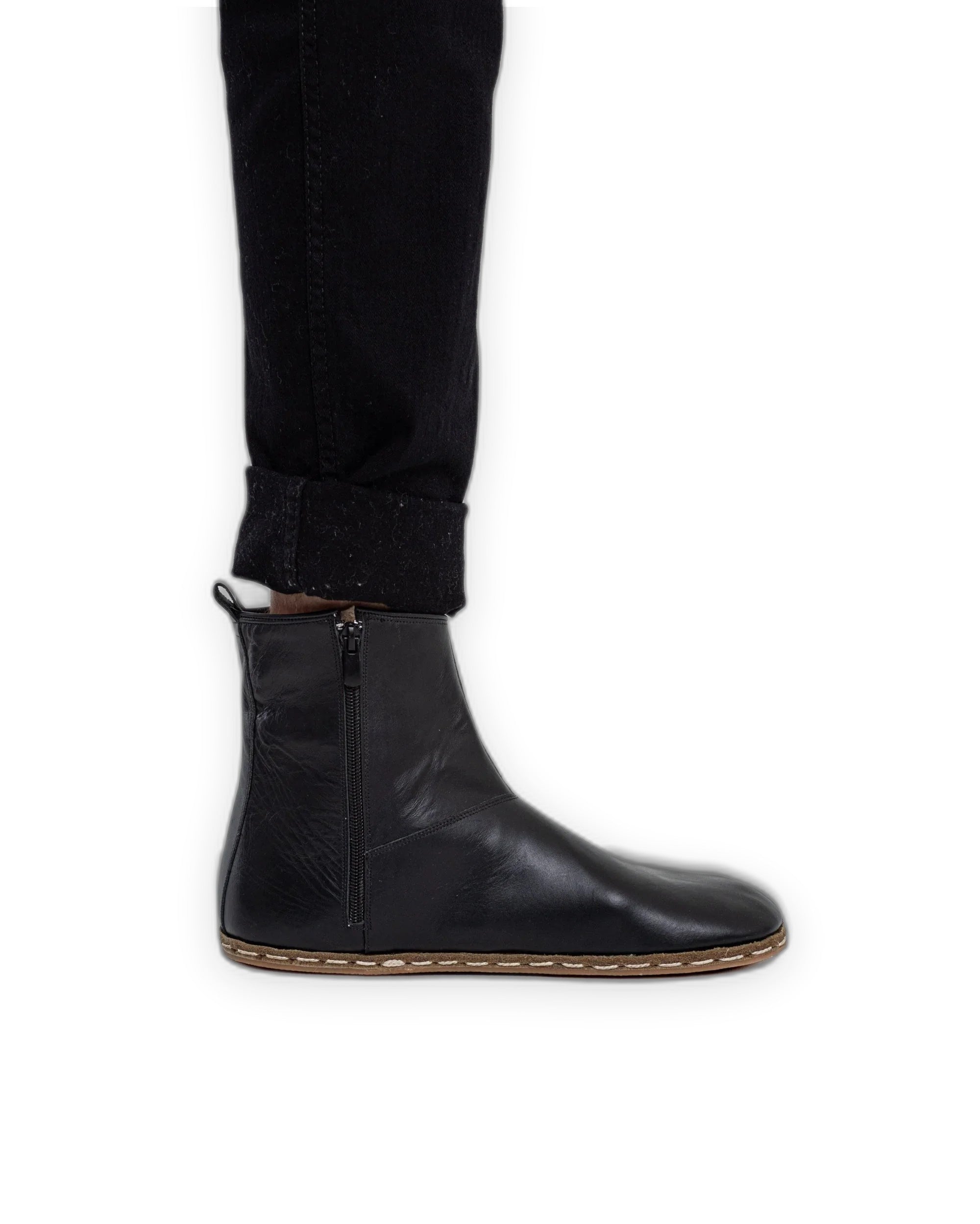 Detail Black Chelsea Boots - Handcrafted Calf Leather Turkey | Bespoky