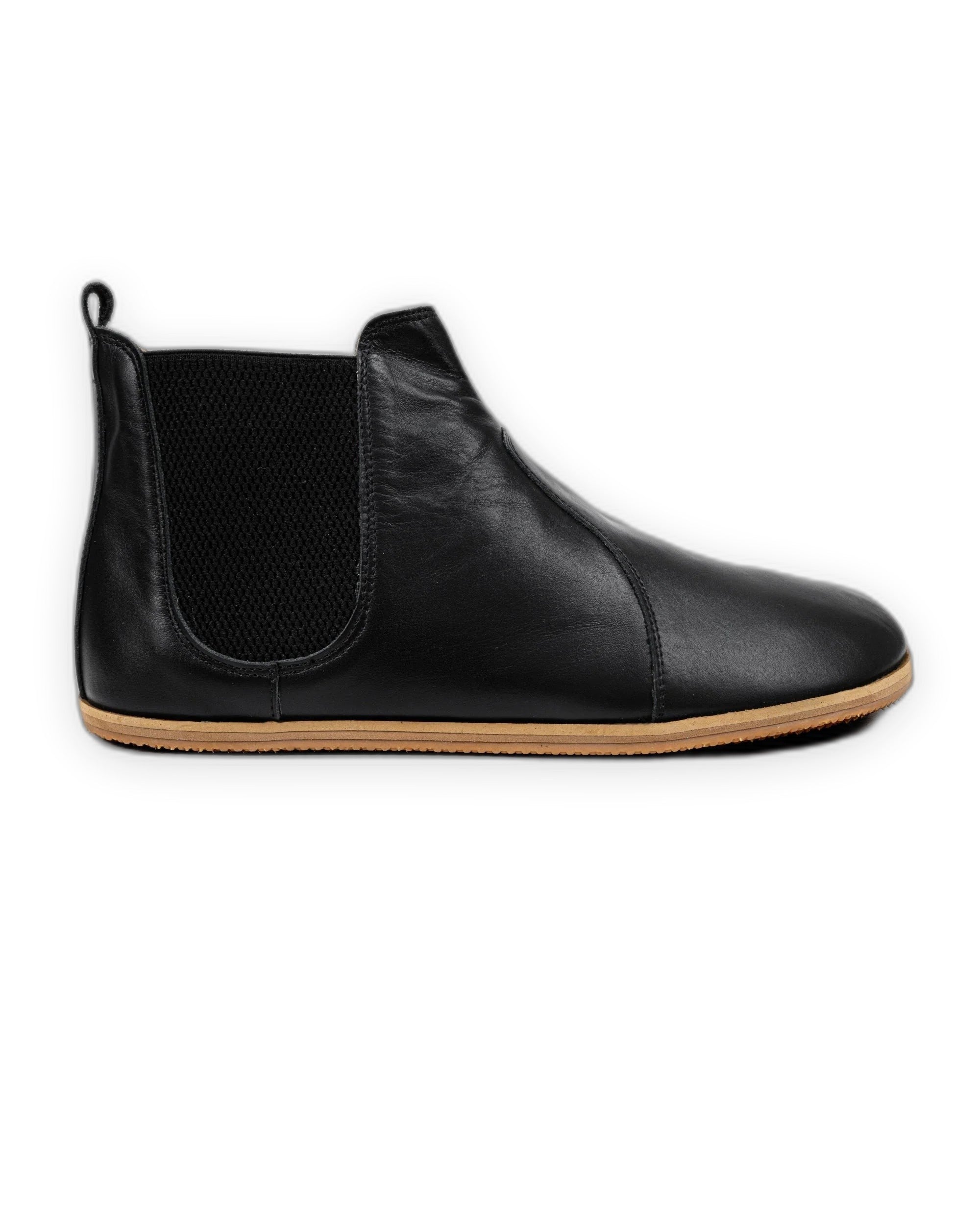 Top view Black Chelsea Boots - Handcrafted Calf Leather | Bespoky