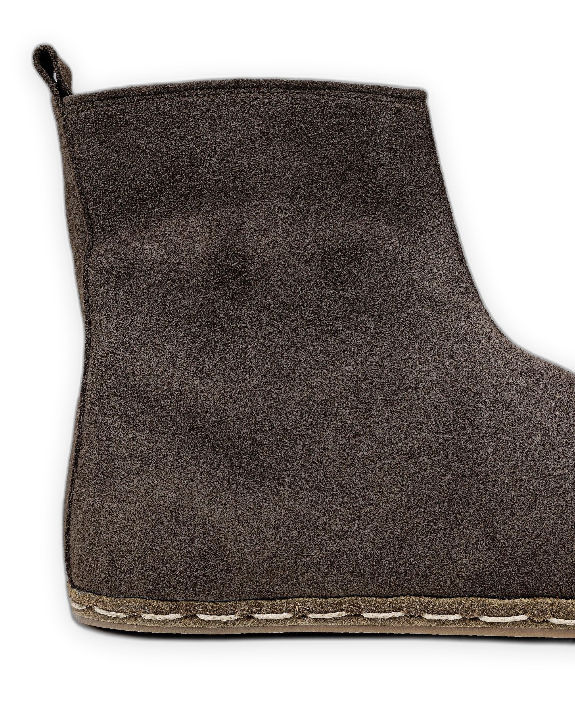 Top view Brown Suede Chelsea Boots - Handcrafted Calf Leather | Bespoky