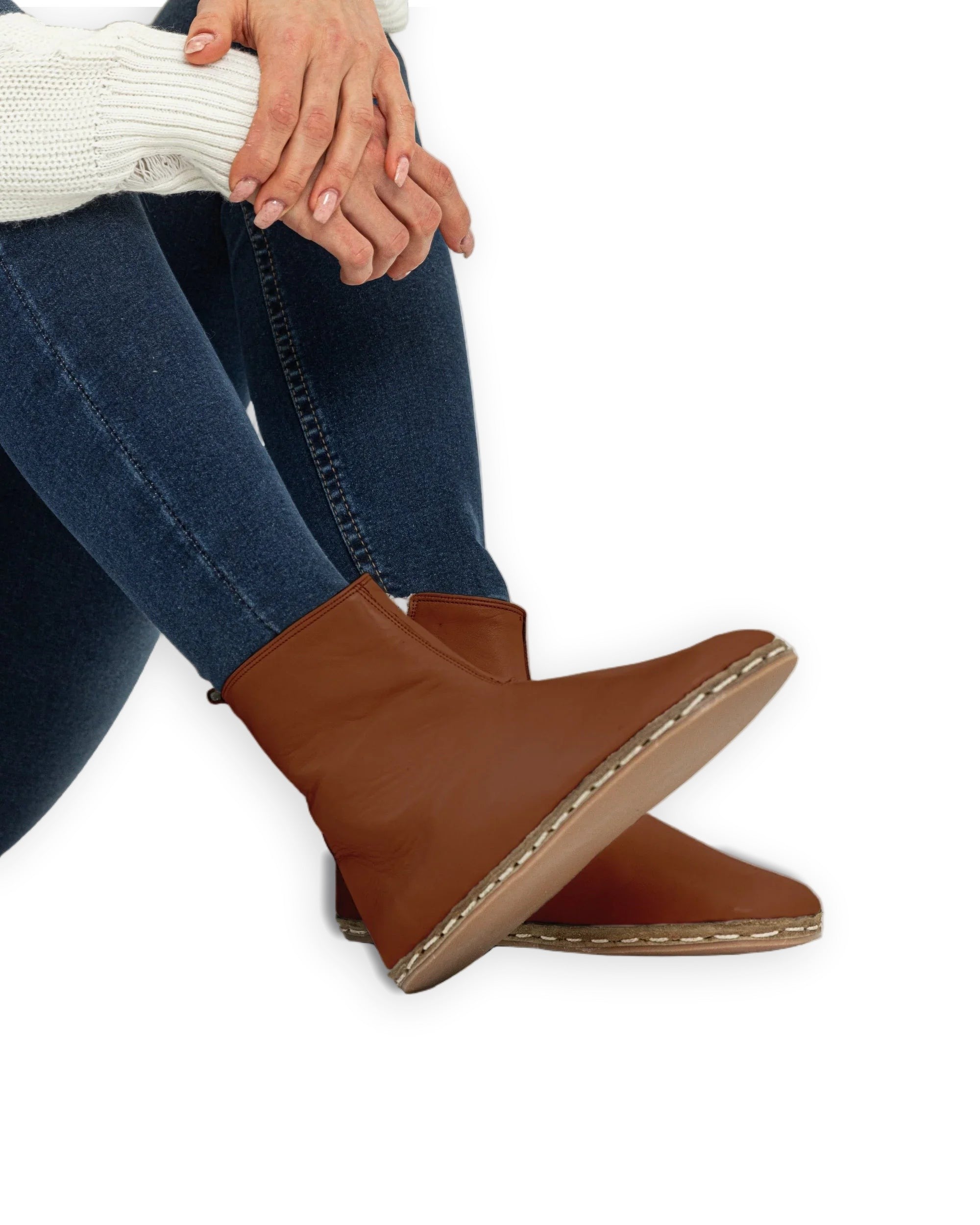 Men's Dark Brown Chelsea Boots - Handcrafted Calf Leather Wide Toe Box | Bespoky