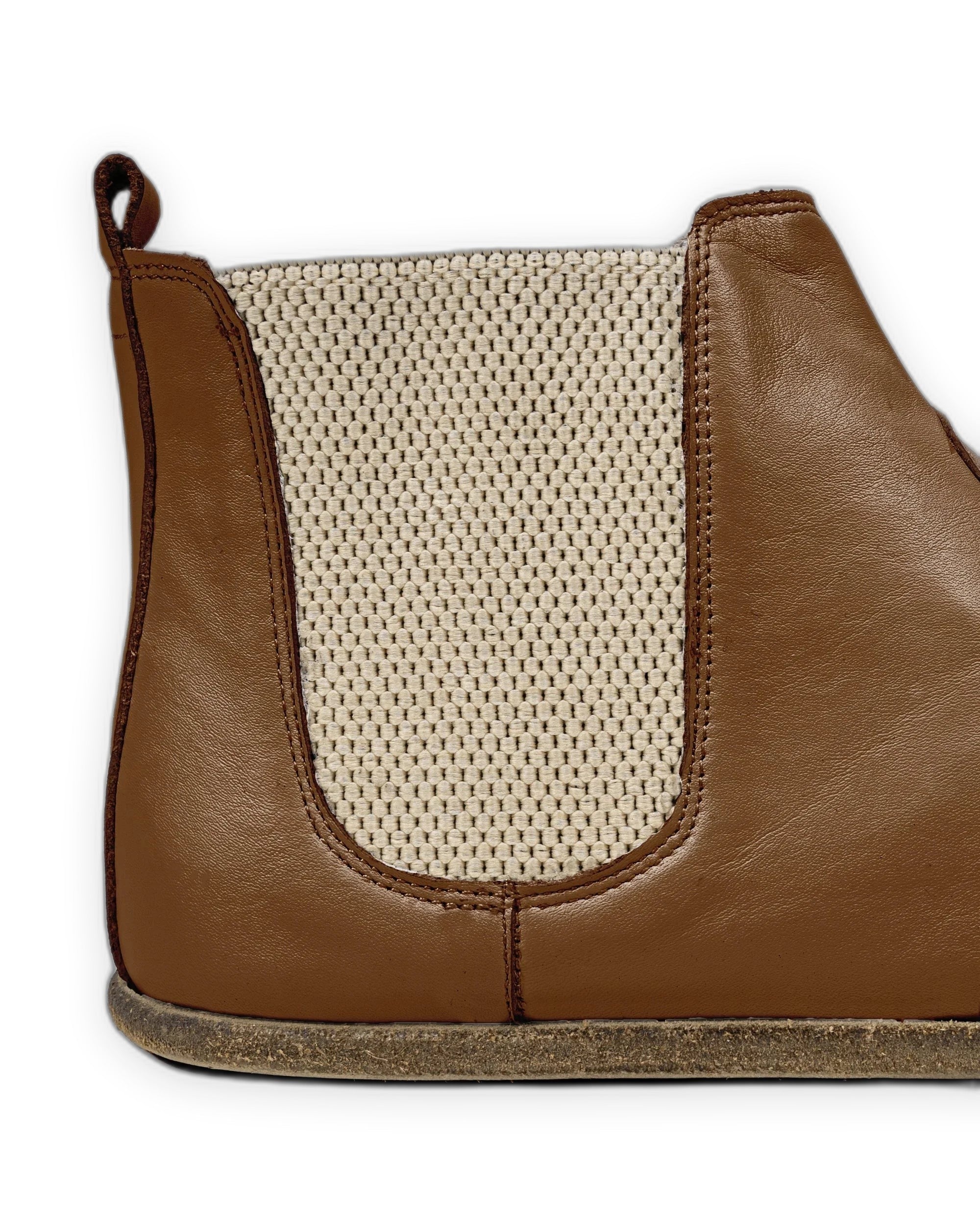 Top view Dark Tan Chelsea Boots - Handcrafted Calf Leather | Bespoky