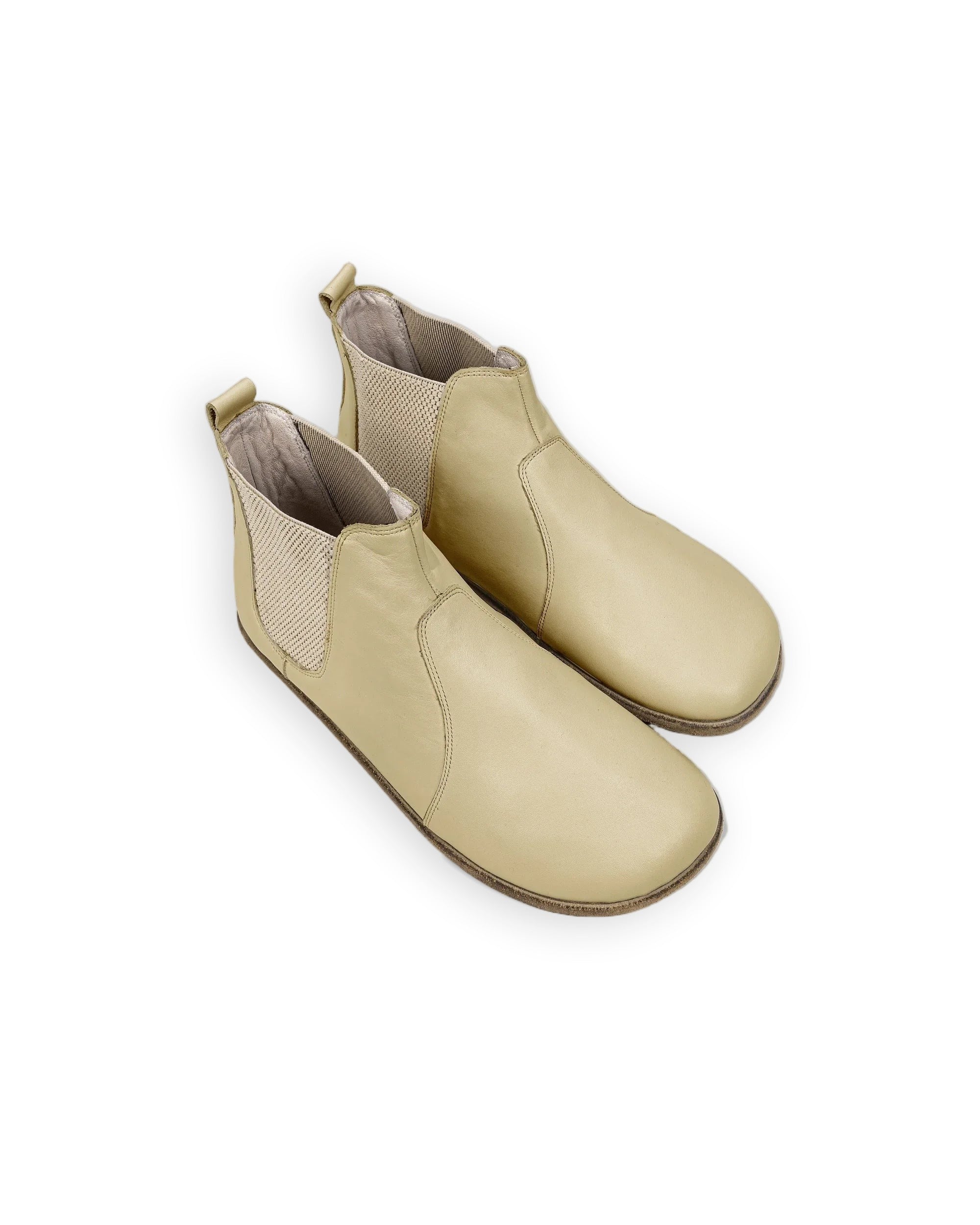 Men's Yellow Chelsea Boots - Handcrafted Calf Leather Wide Toe Box | Bespoky
