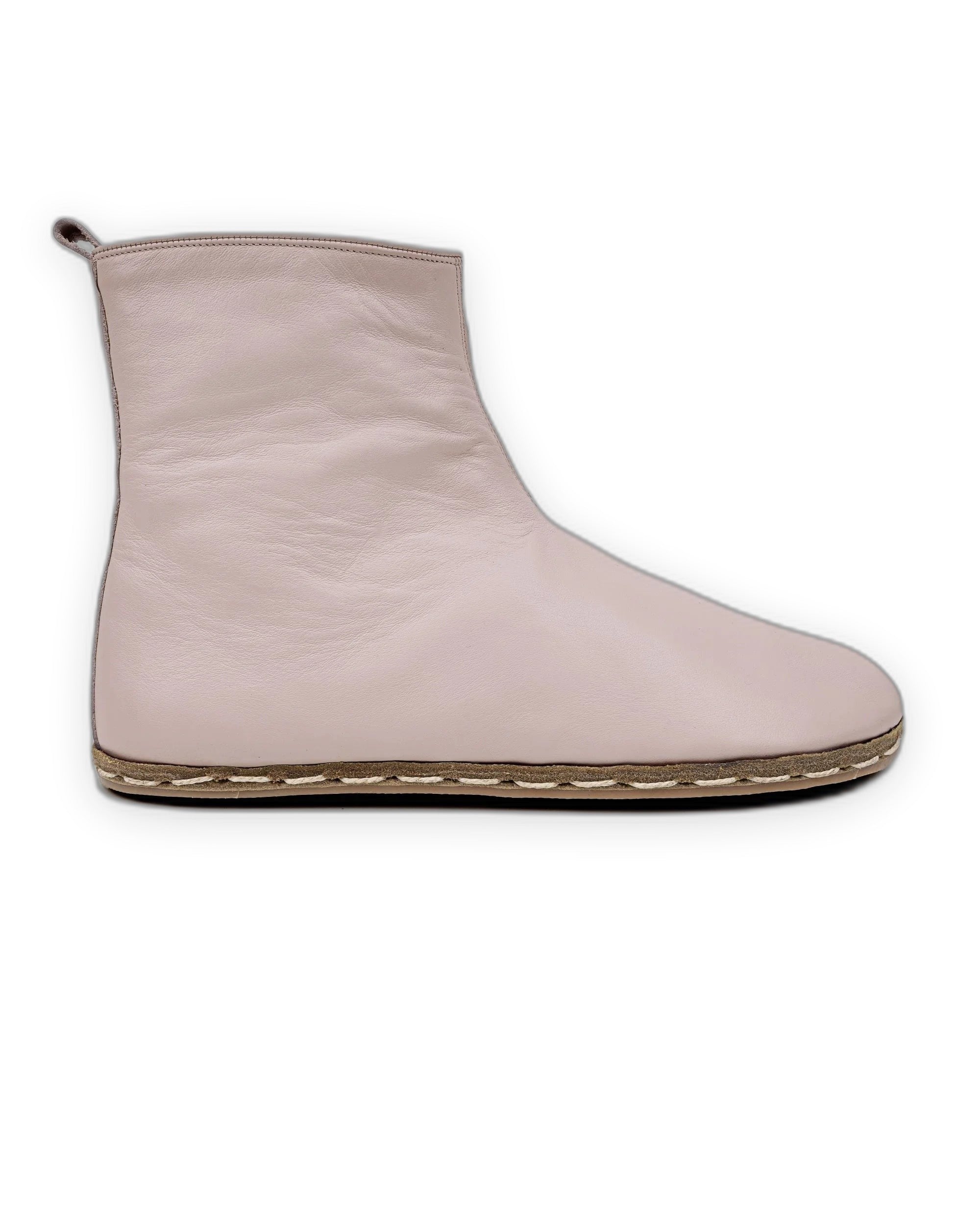 Side view Pink Chelsea Boots - Calf Leather Zero Drop | Bespoky