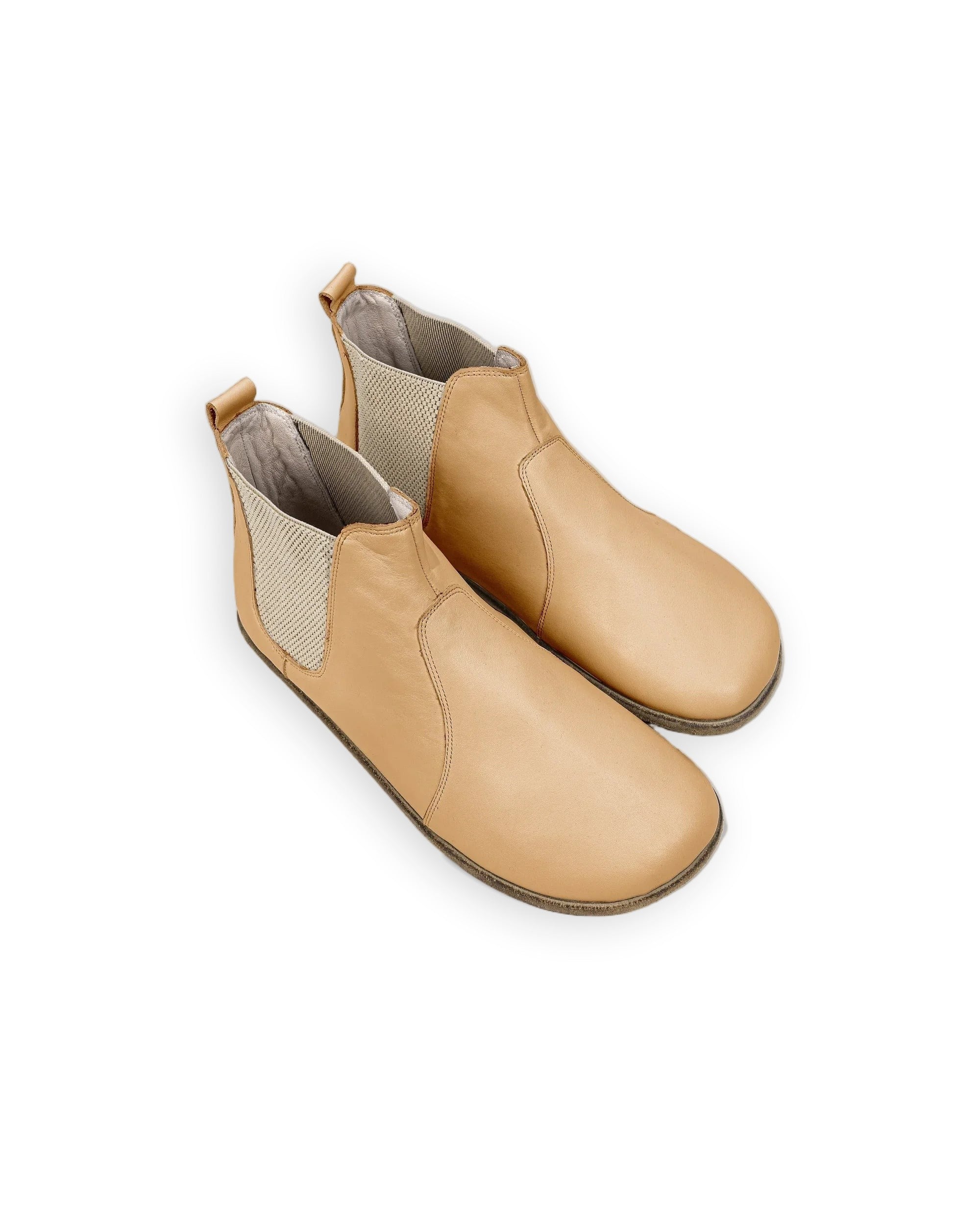 Men's Melon Yellow Chelsea Boots - Handcrafted Calf Leather Wide Toe Box | Bespoky