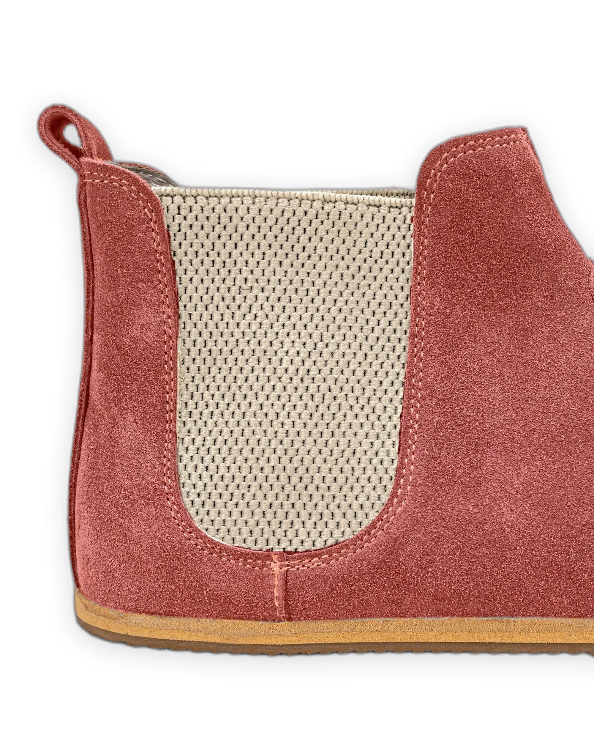 Top view Pink Suede Chelsea Boots - Handcrafted Calf Leather | Bespoky