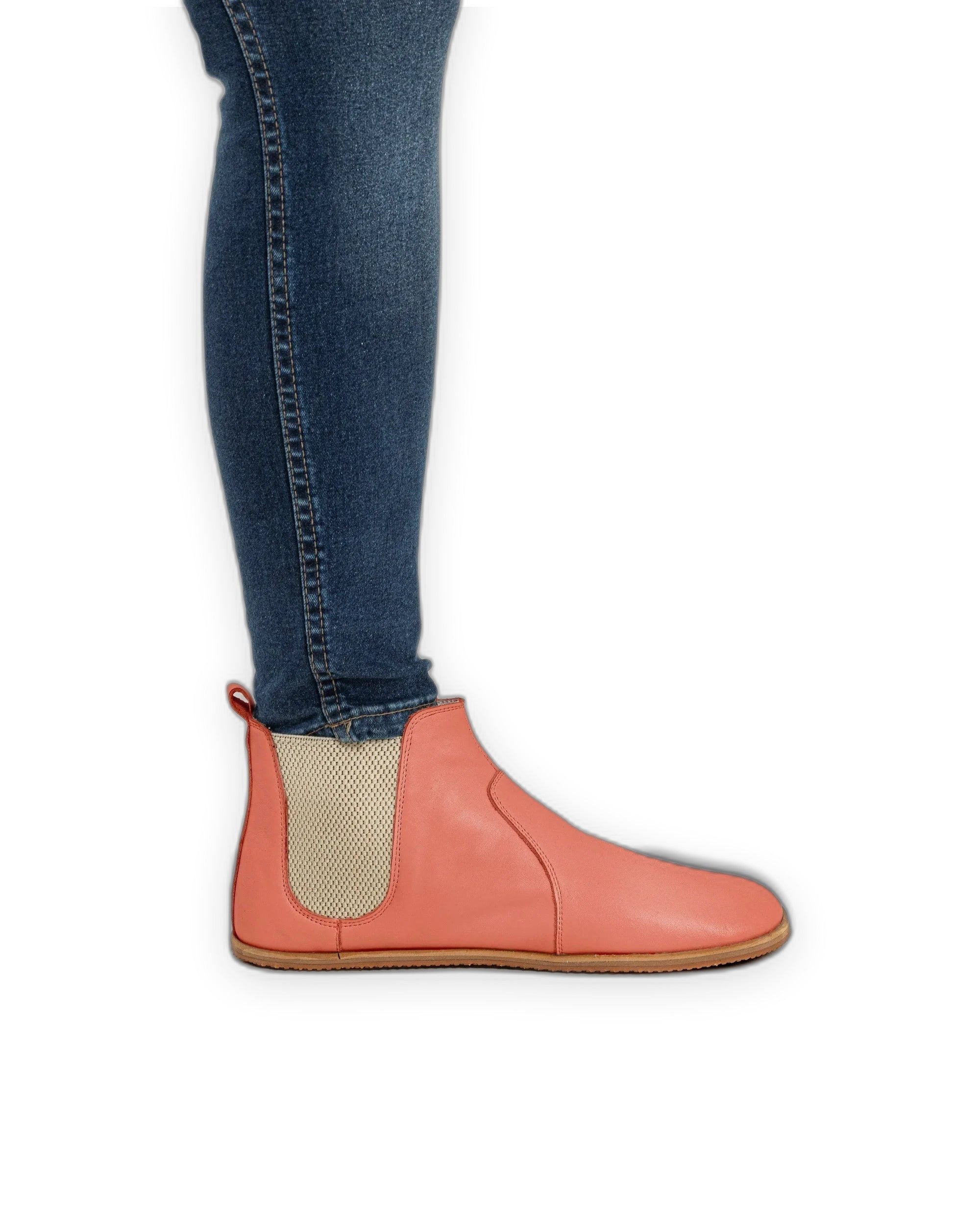 Close-up calf leather - Pomegranate Chelsea Boots Detail | Bespoky