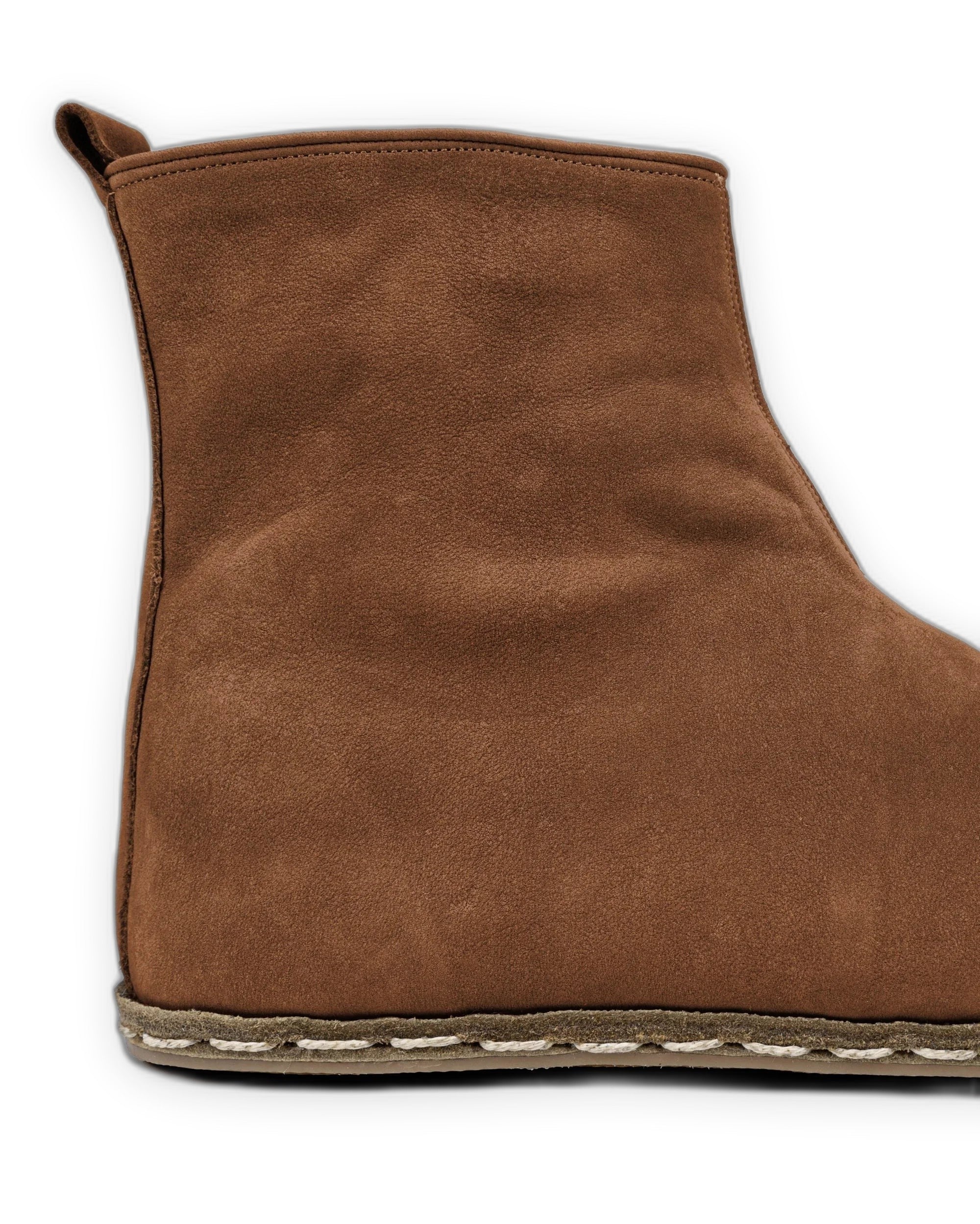 Top view Tan Nubuck Chelsea Boots - Handcrafted Calf Leather | Bespoky