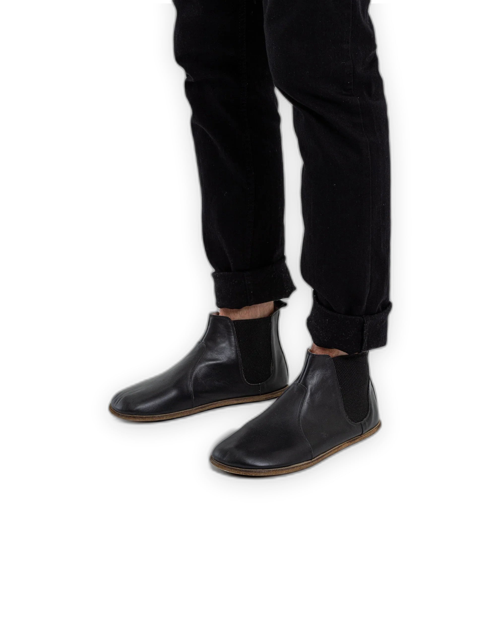 Close-up calf leather - Black Chelsea Boots Detail | Bespoky