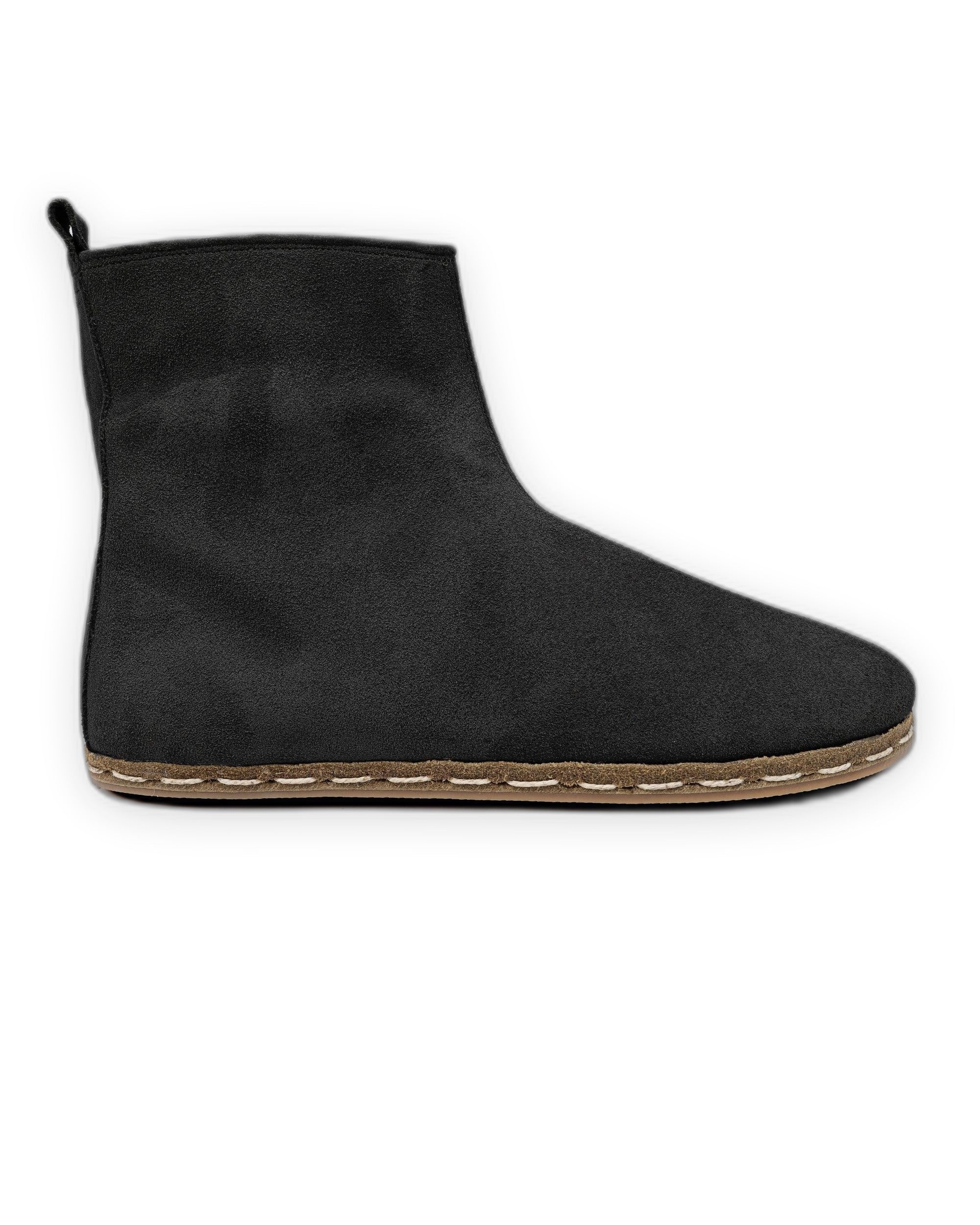 Side view Black Chelsea Boots - Calf Leather Zero Drop | Bespoky