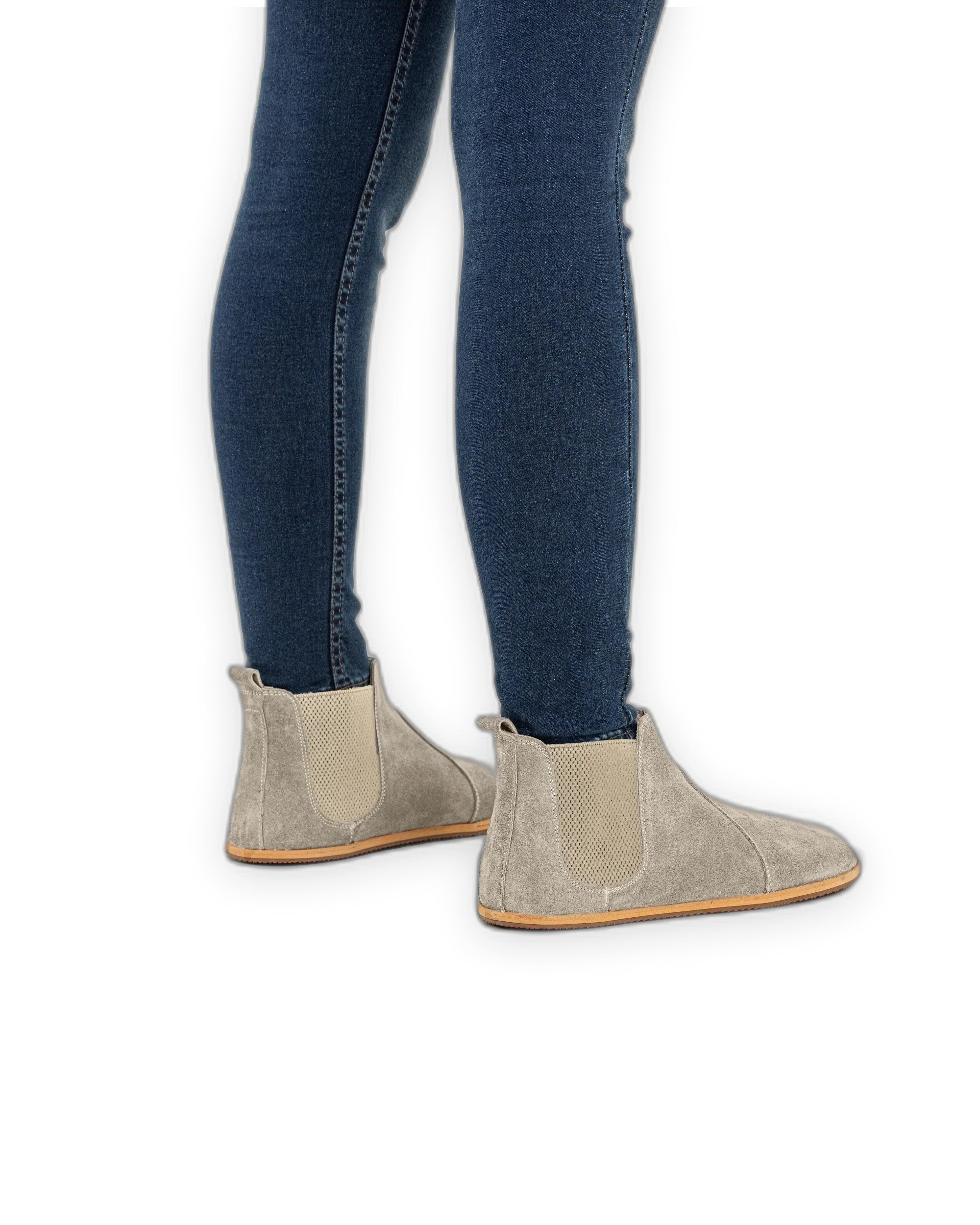 Detail Cream Chelsea Boots - Handcrafted Calf Leather Turkey | Bespoky