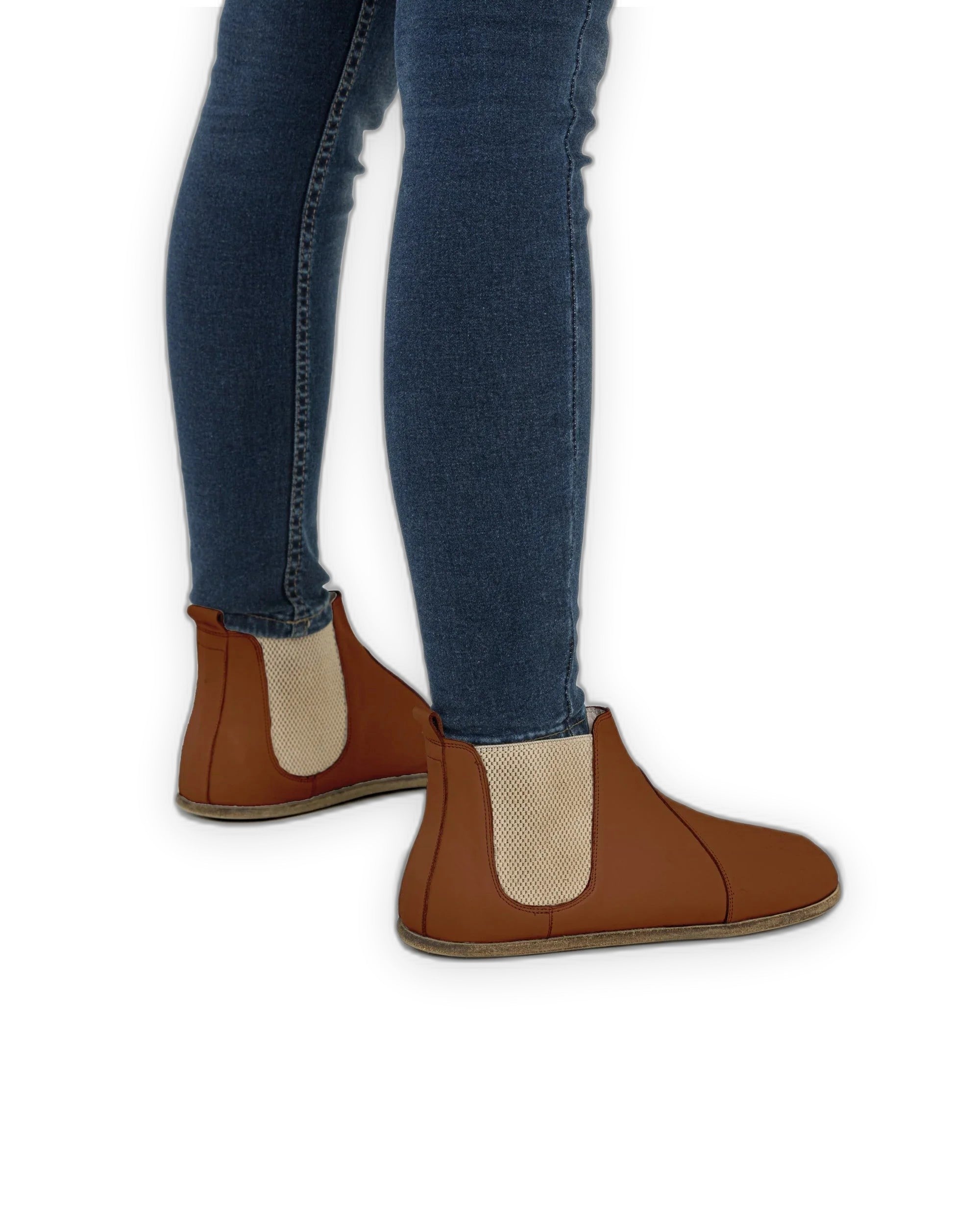 Detail Dark Brown Chelsea Boots - Handcrafted Calf Leather Turkey | Bespoky