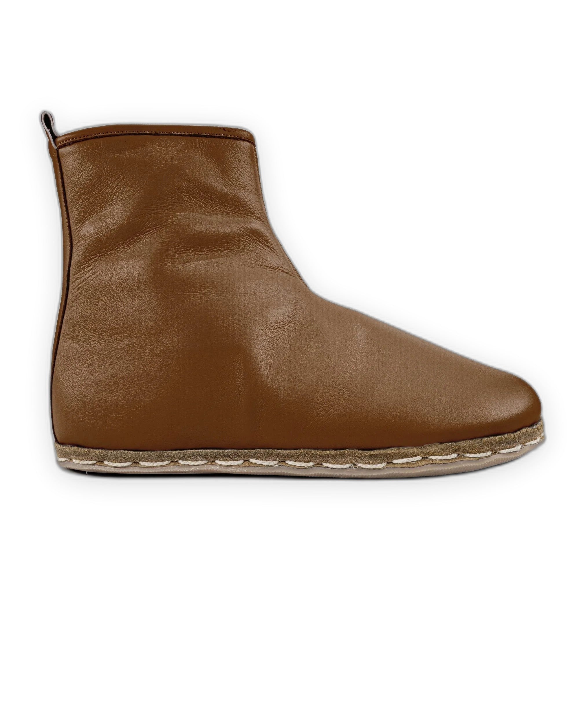 Top view Dark Tan Chelsea Boots - Handcrafted Calf Leather | Bespoky
