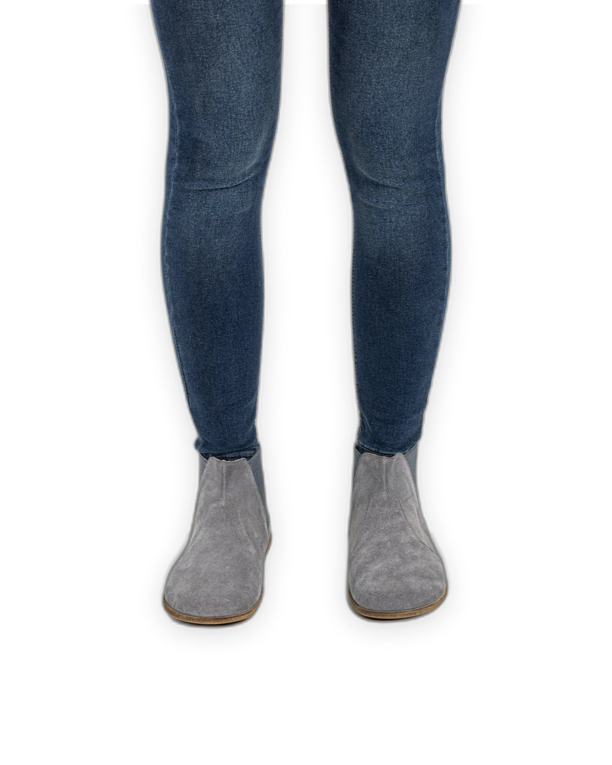 Detail Grey Chelsea Boots - Handcrafted Calf Leather Turkey | Bespoky